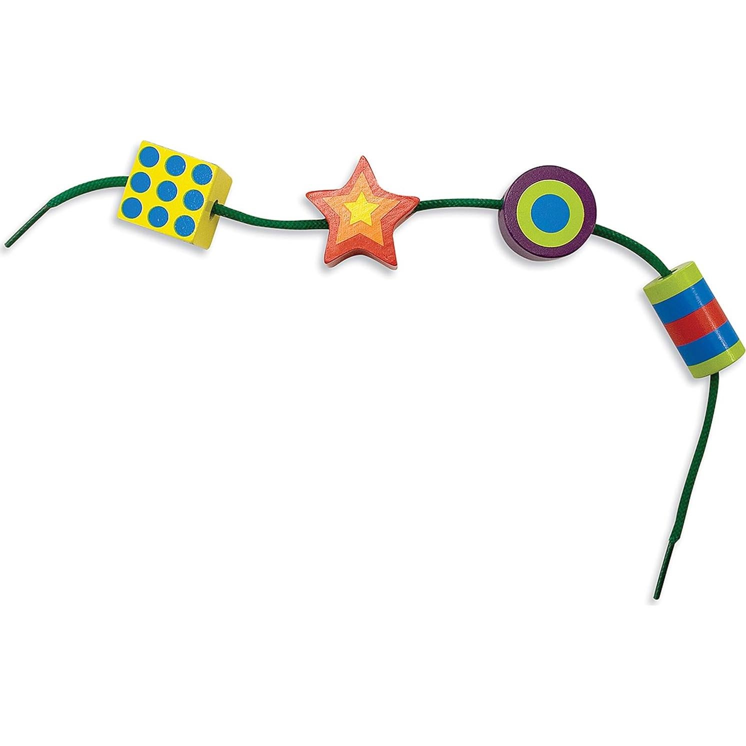 Cuentas de Enhebrar de Madera Melissa & Doug - 27 Piezas