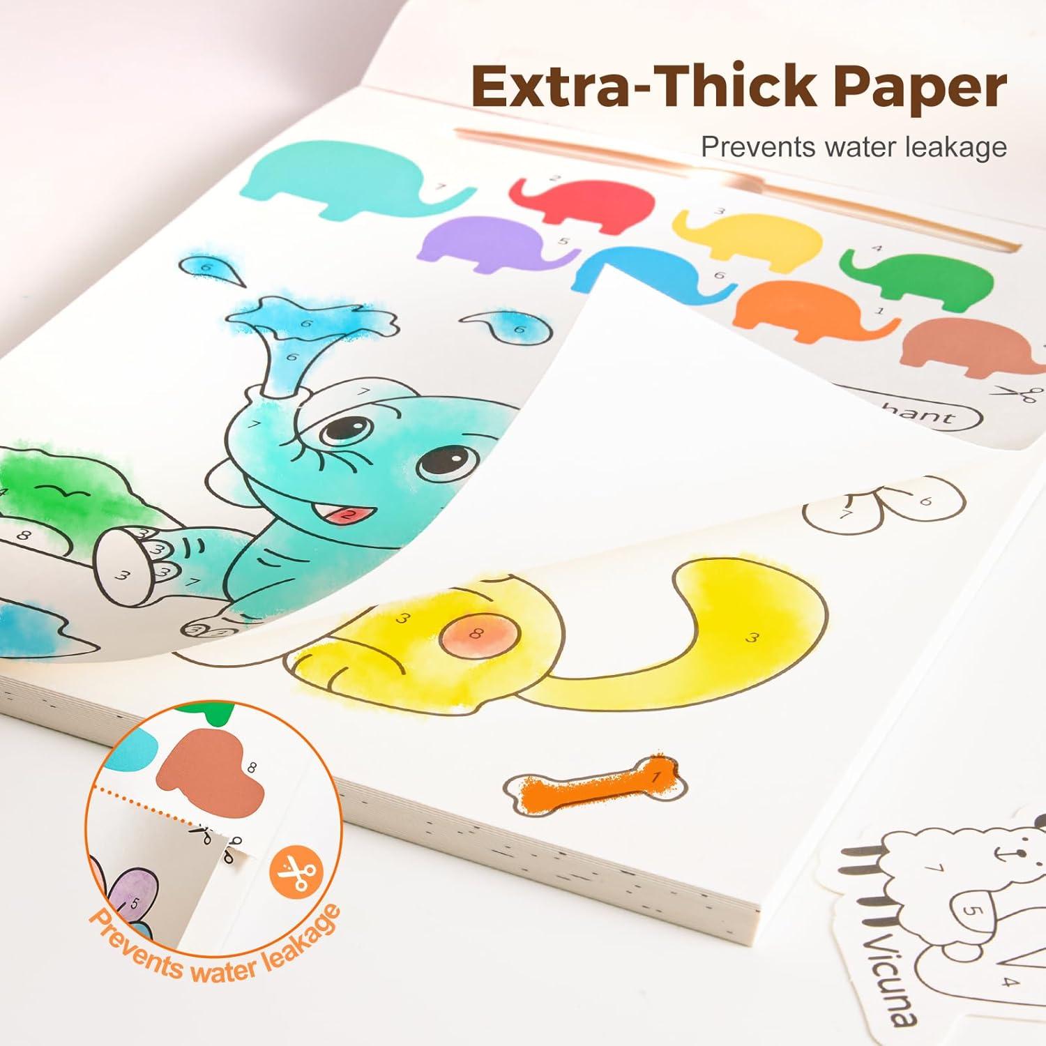 Libro de Pintura Acuarela Jar Melo para Niños 23 Páginas