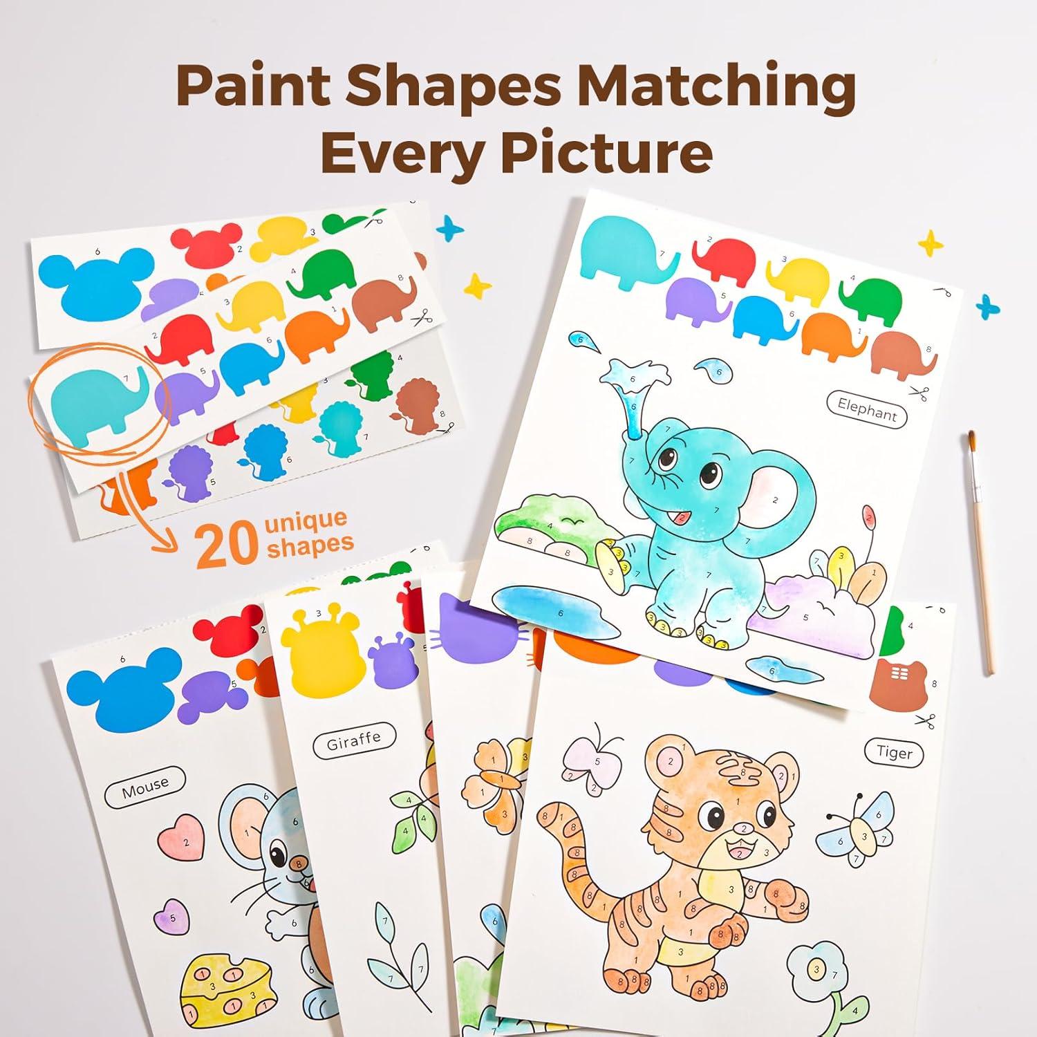 Libro de Pintura Acuarela Jar Melo para Niños 23 Páginas