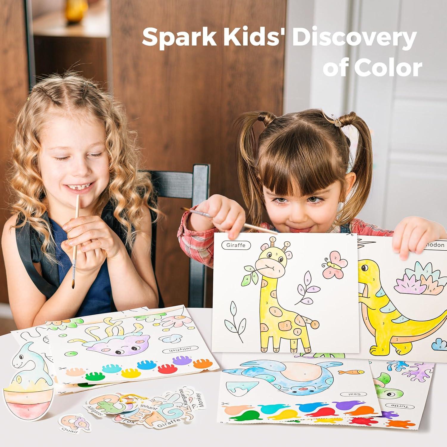 Libro de Pintura Acuarela Jar Melo para Niños 23 Páginas