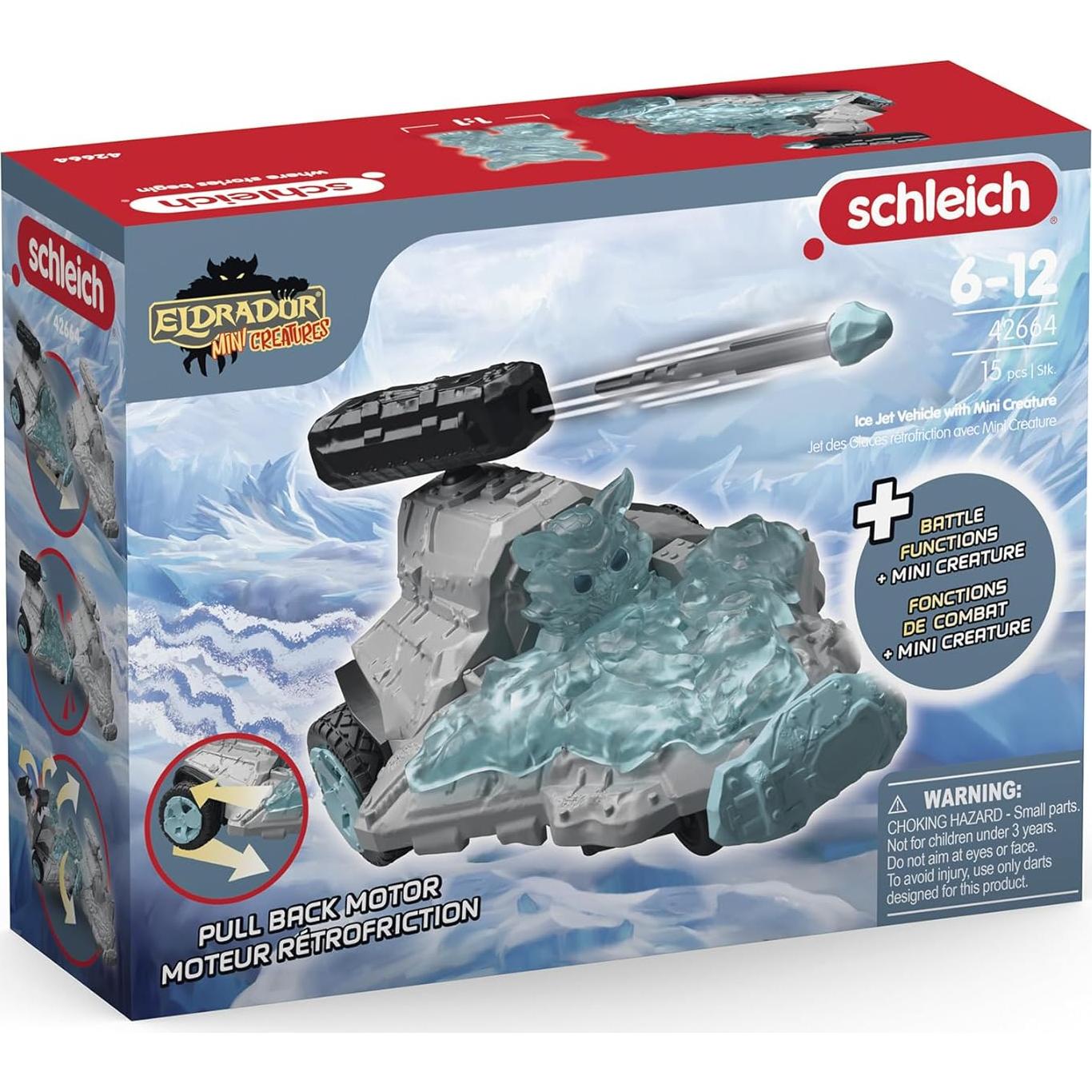 Vehículo de Hielo Jet Schleich 42664 con Mini Criatura 15PC