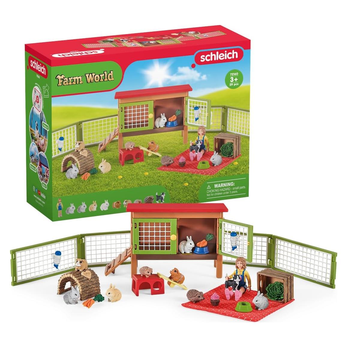 Juego de Granja Schleich 26 Piezas con Picnic y Animales