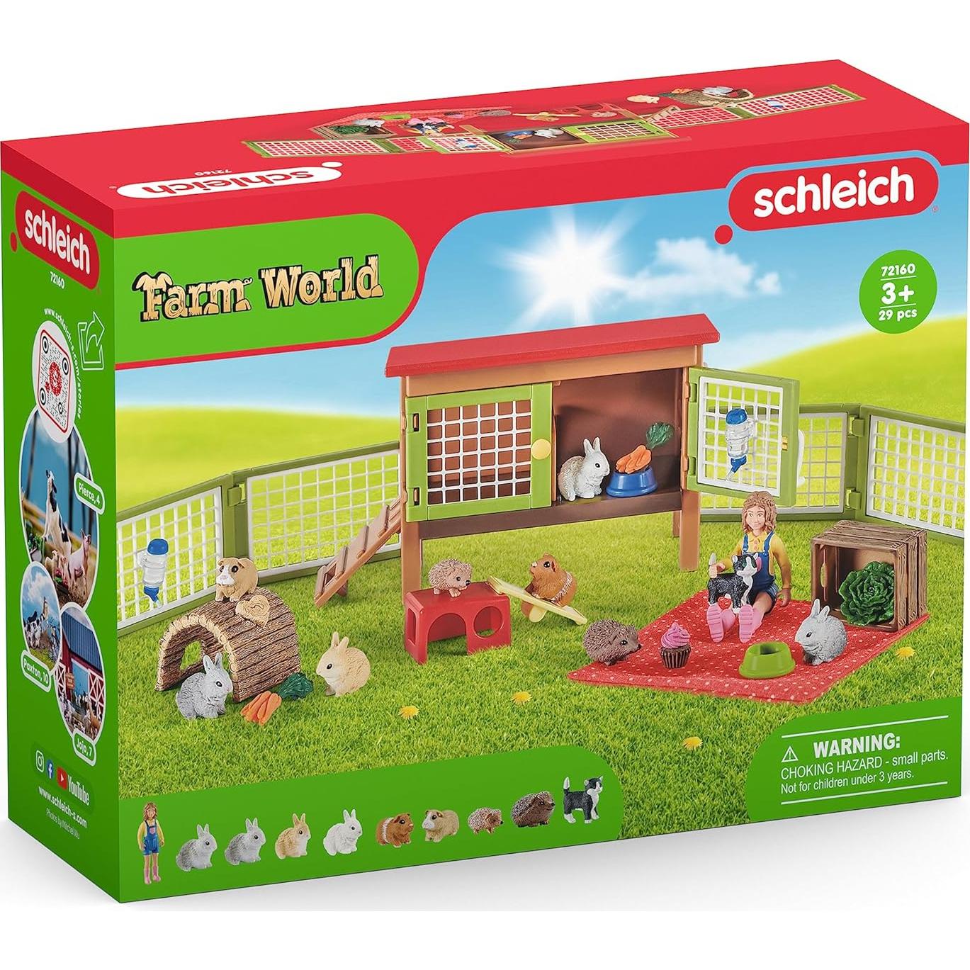 Juego de Granja Schleich 26 Piezas con Picnic y Animales