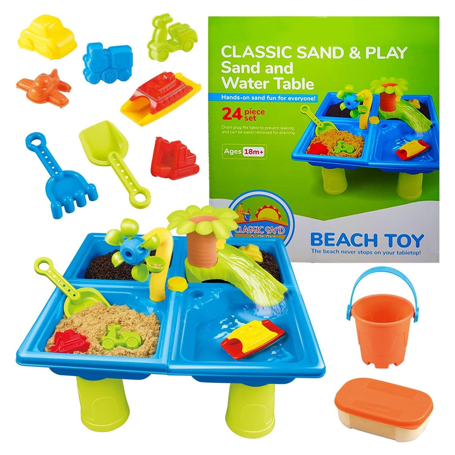 Mesa de Arena y Agua Classic Sand & Play 24 Piezas para Niños