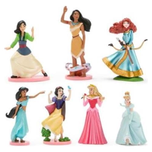 Set de Figuras de Princesas Disney - 7 Figuras en Exhibición