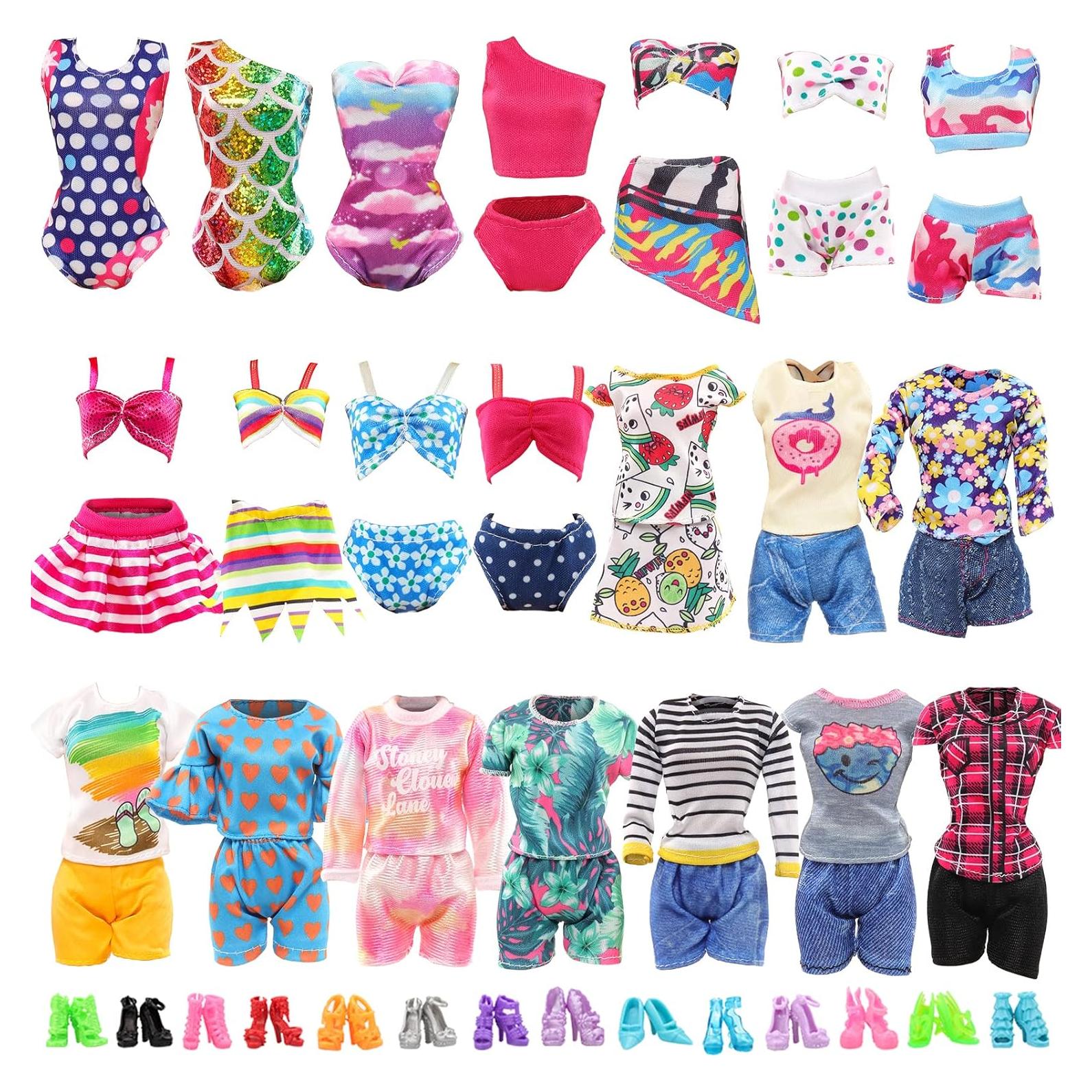 Conjuntos de Ropa para Muñecas BARWA 10 Piezas 11.5"