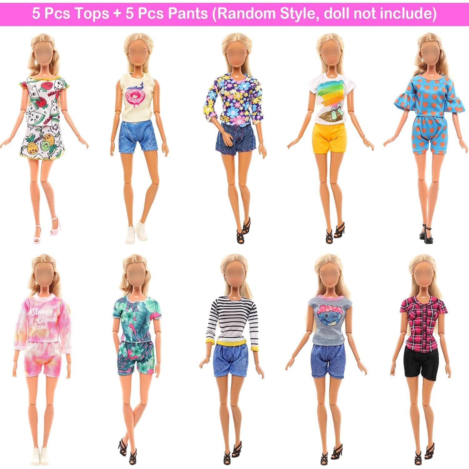 Conjuntos de Ropa para Muñecas BARWA 10 Piezas 11.5"