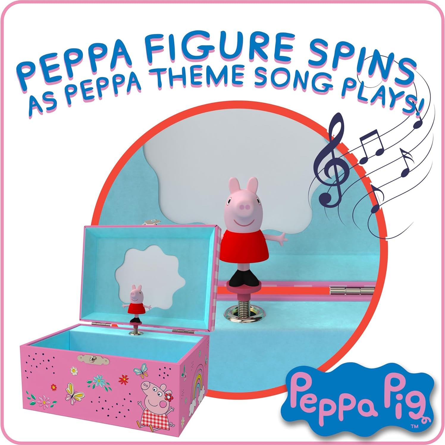 Caja de Joyería Musical Peppa Pig - 15.2x11.9x8.9 cm