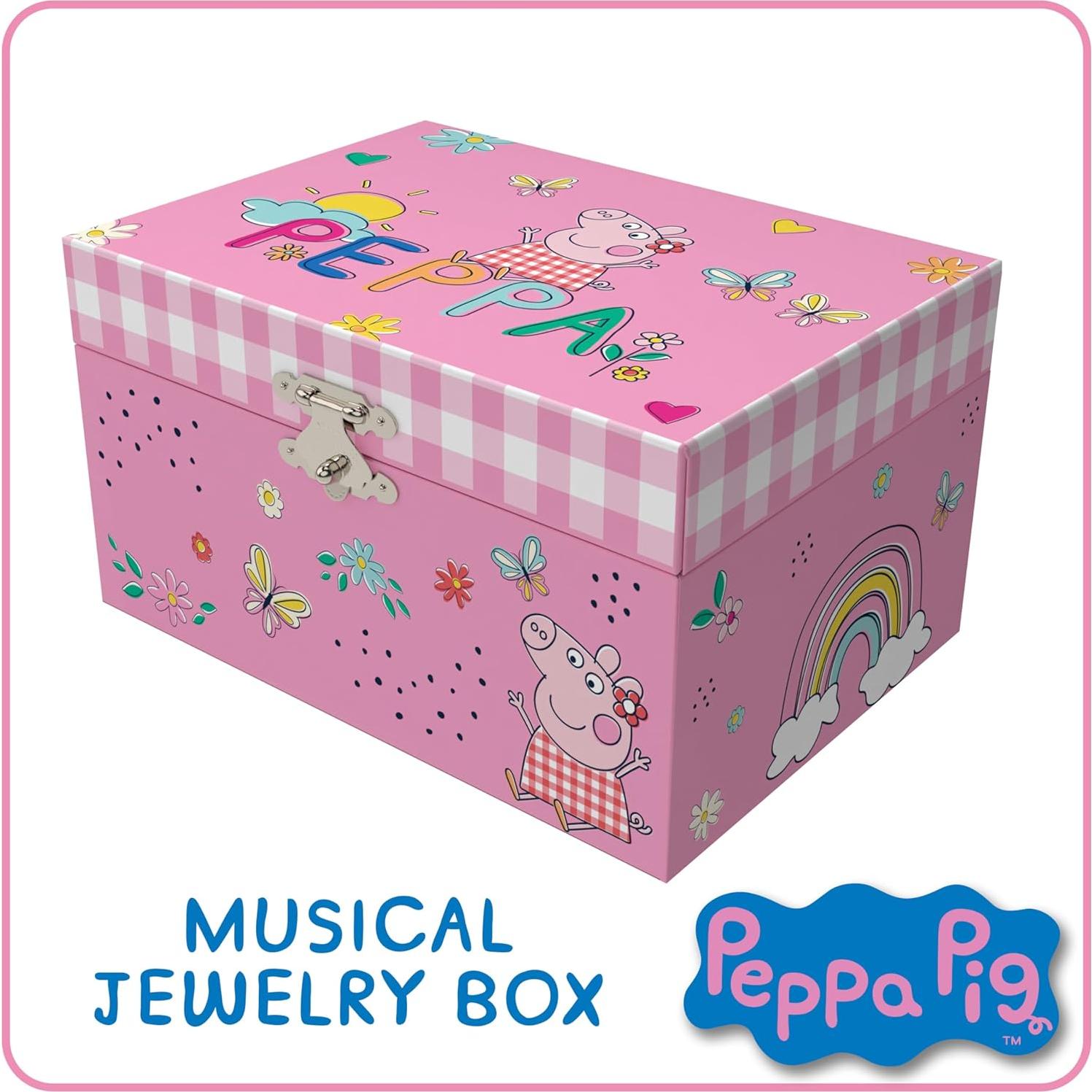 Caja de Joyería Musical Peppa Pig - 15.2x11.9x8.9 cm
