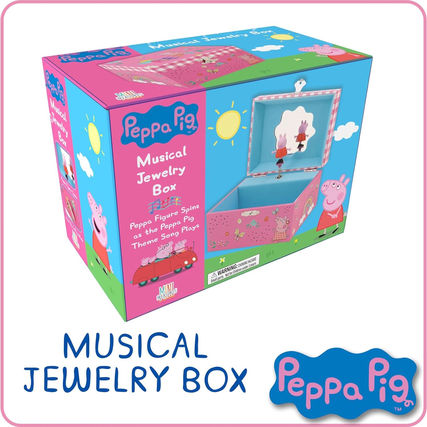 Caja de Joyería Musical Peppa Pig - 15.2x11.9x8.9 cm