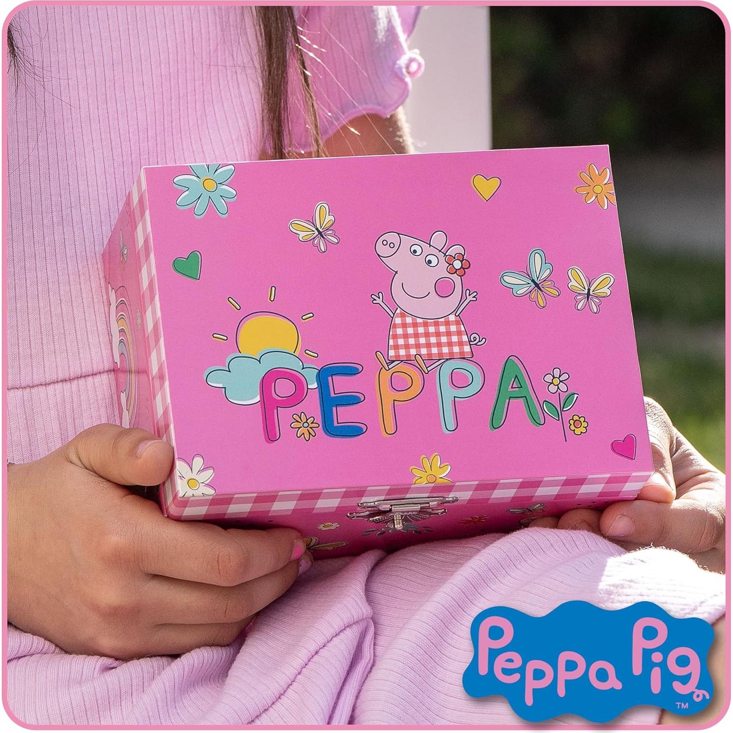 Caja de Joyería Musical Peppa Pig - 15.2x11.9x8.9 cm