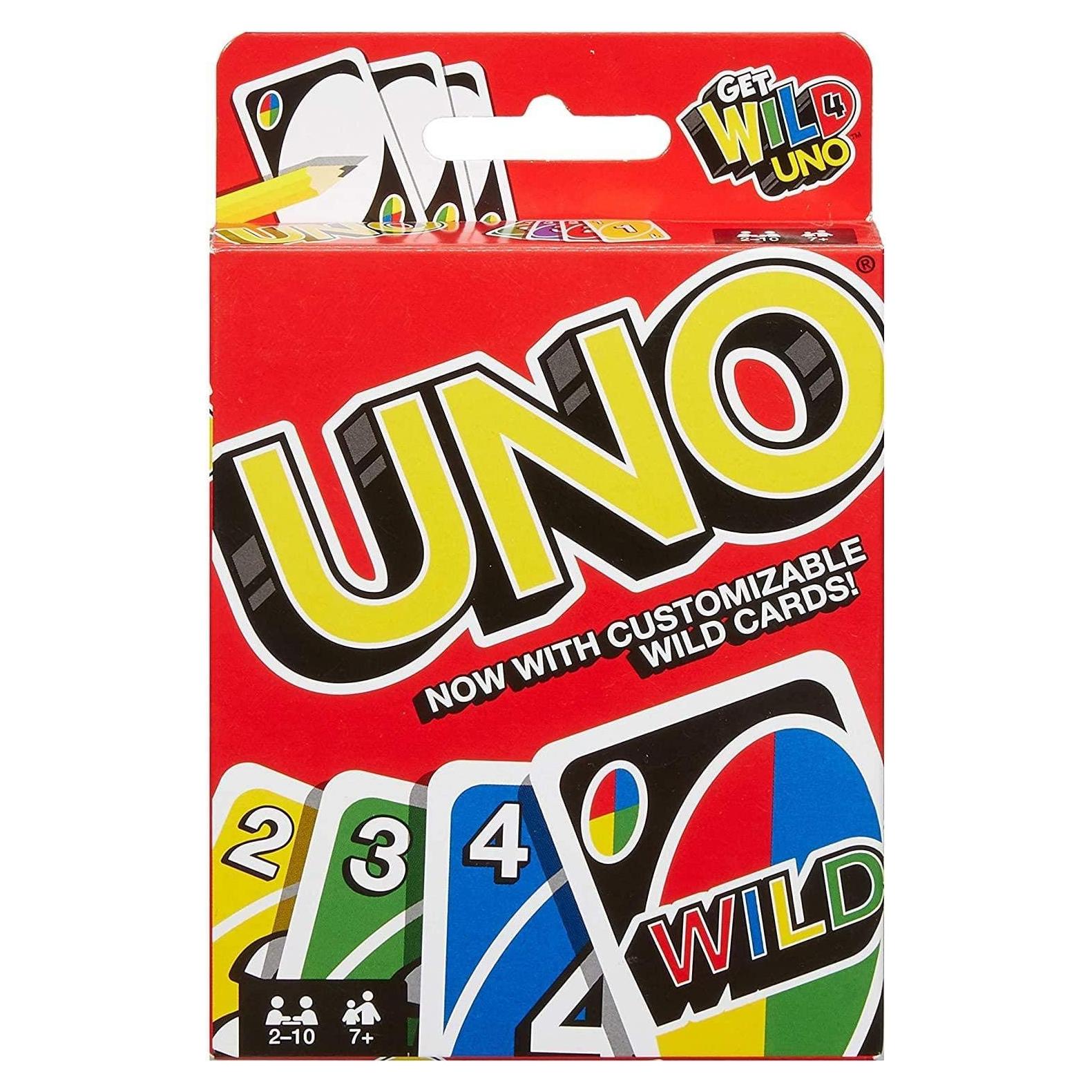 Juego de Cartas UNO Mattel - Clásico, 108 cartas, 20g