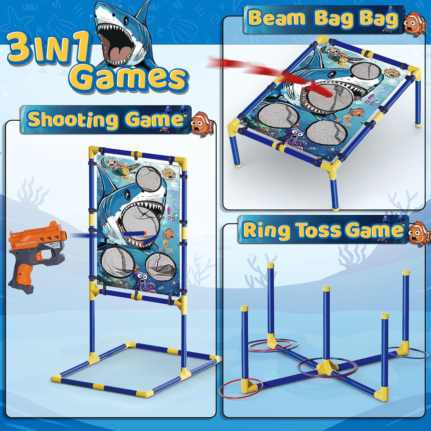 Juego de lanzamiento de bolsas de frijoles Lehoo Castle 3 en 1