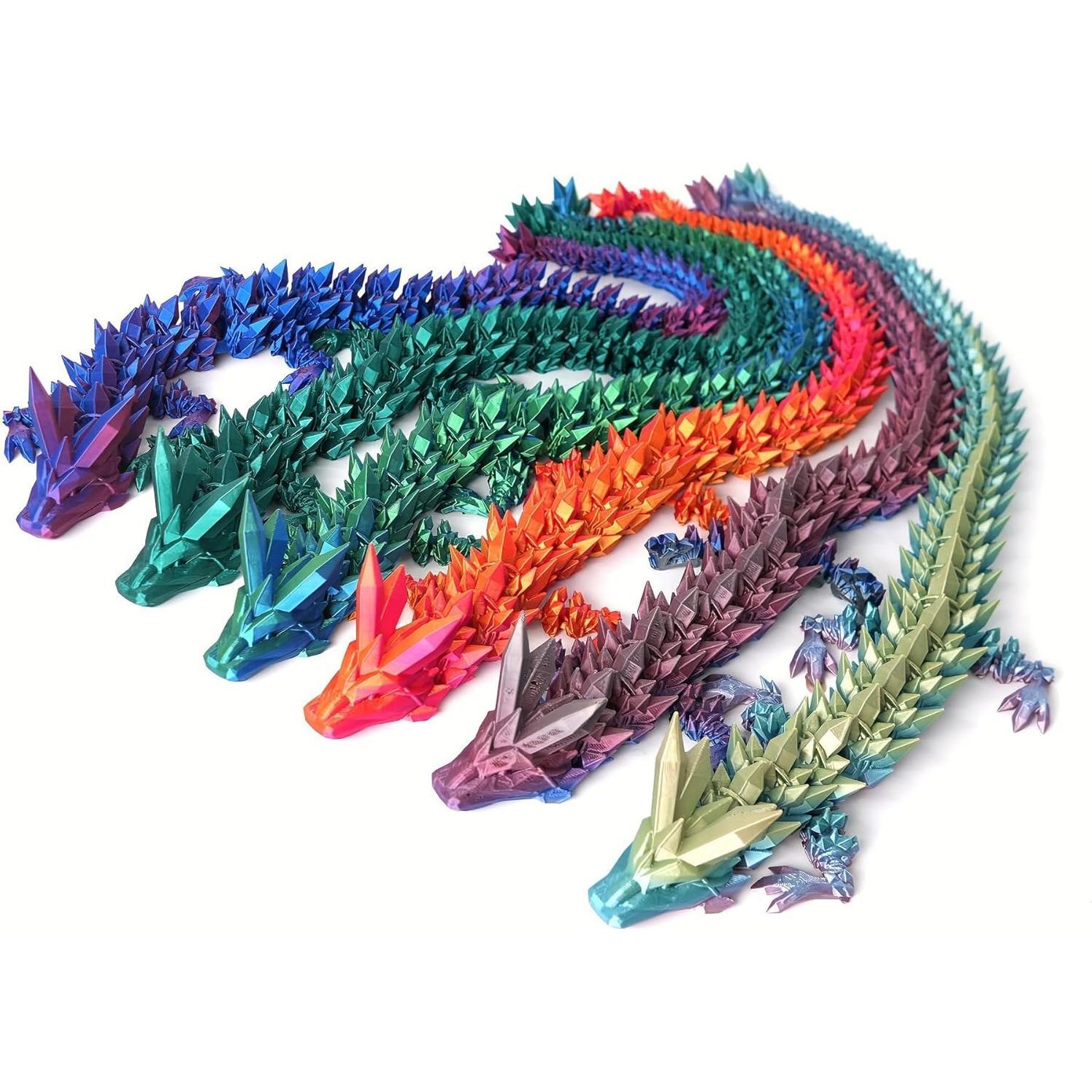 Huevo de Dragón 3D con Dragón Articulado - Multicolor 12.7 cm