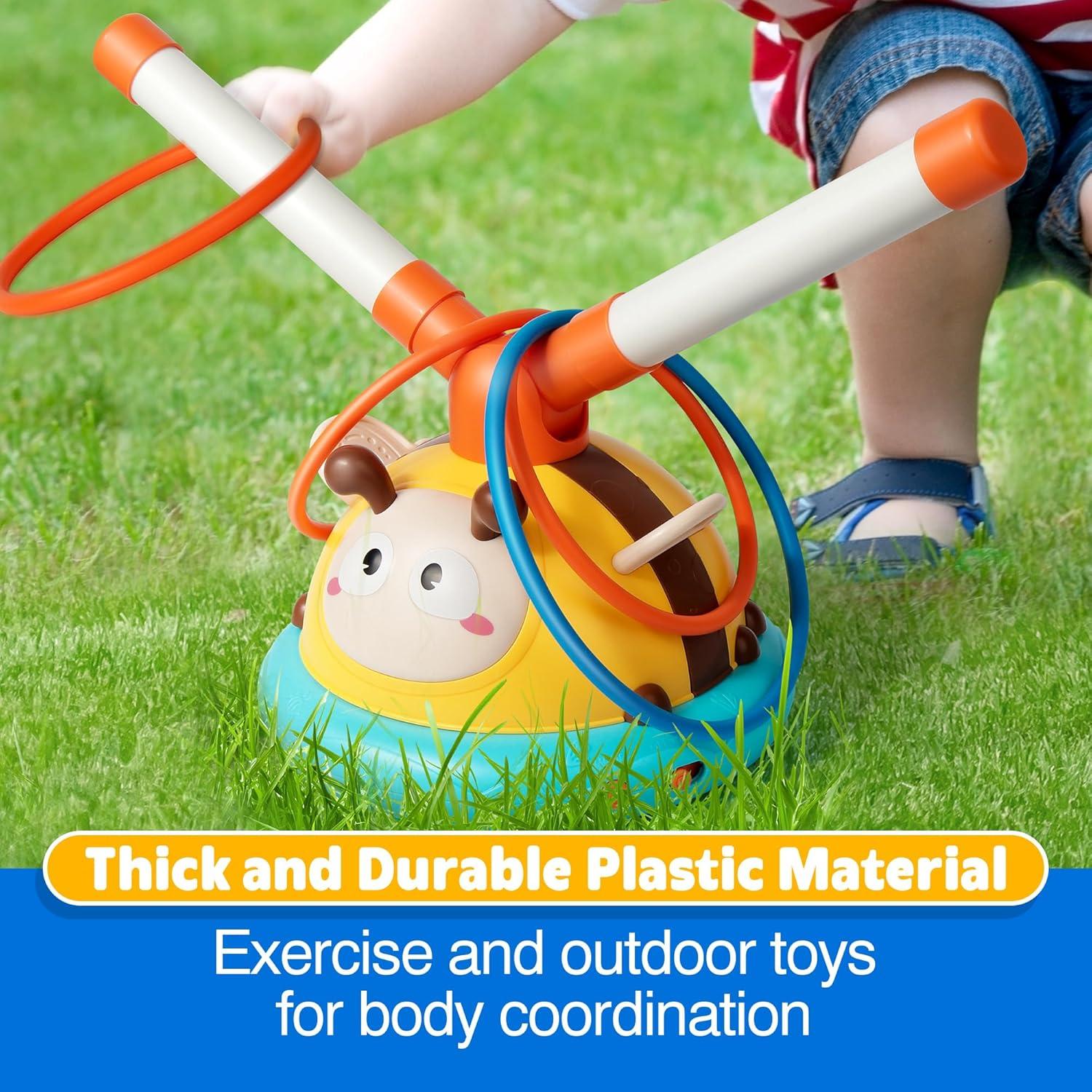 Juego de Anillos Musical 2-en-1 Billeeit para Niños 3-8 Años