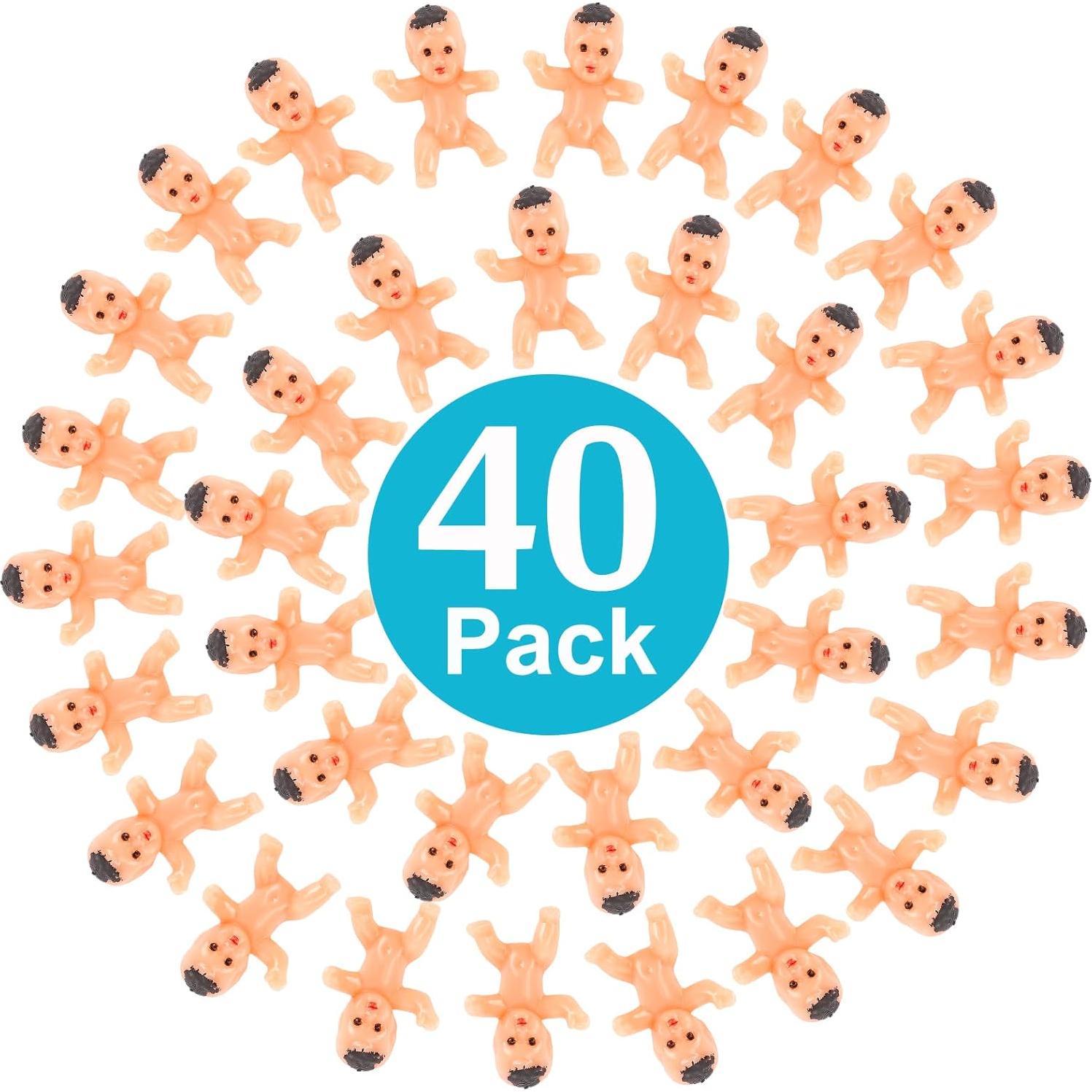 Decoraciones de Fiesta Bebés Plásticos Bouclel 40 PCS 2.54 cm