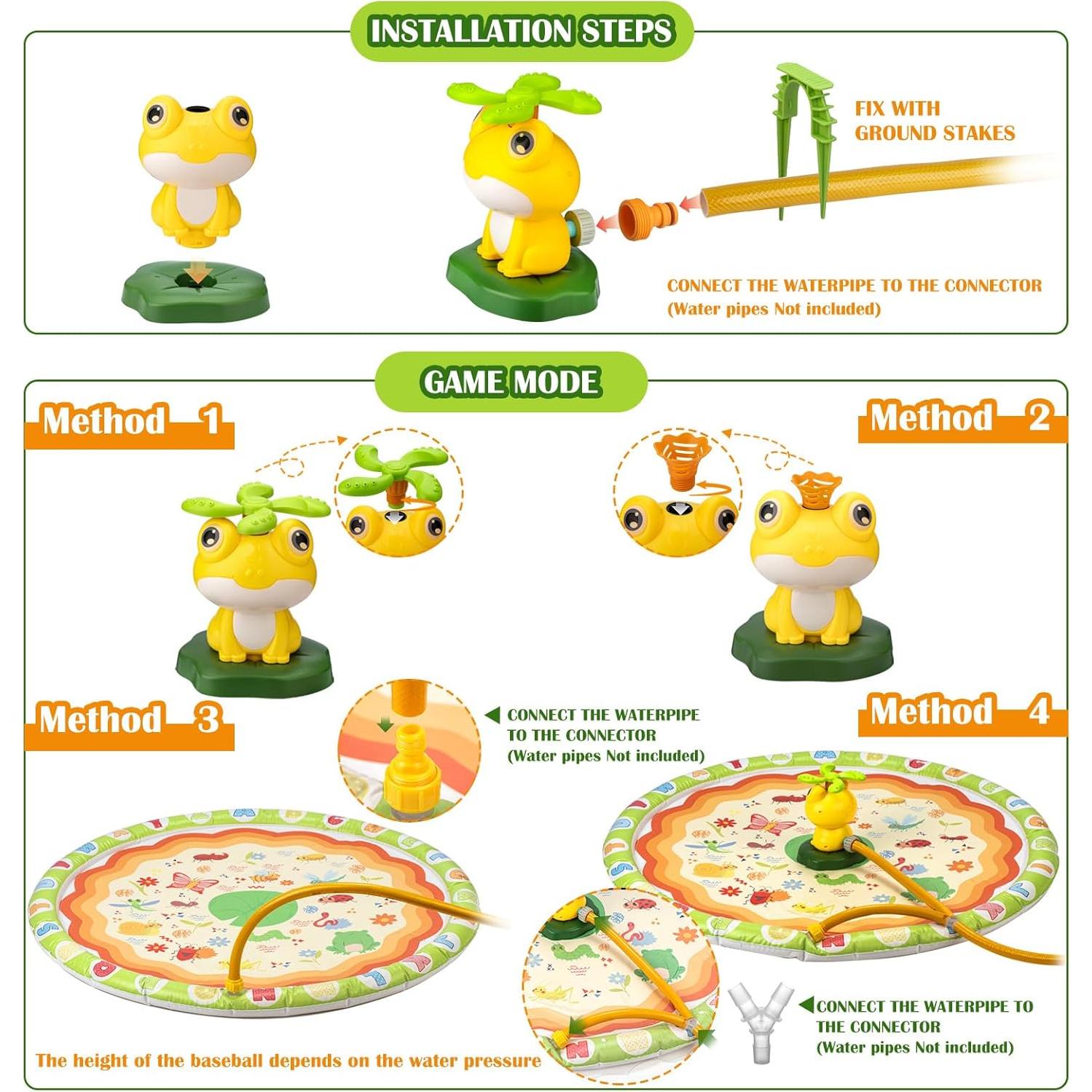 Juguete de Béisbol con Aspersor de Agua Shantou 3-12 Años