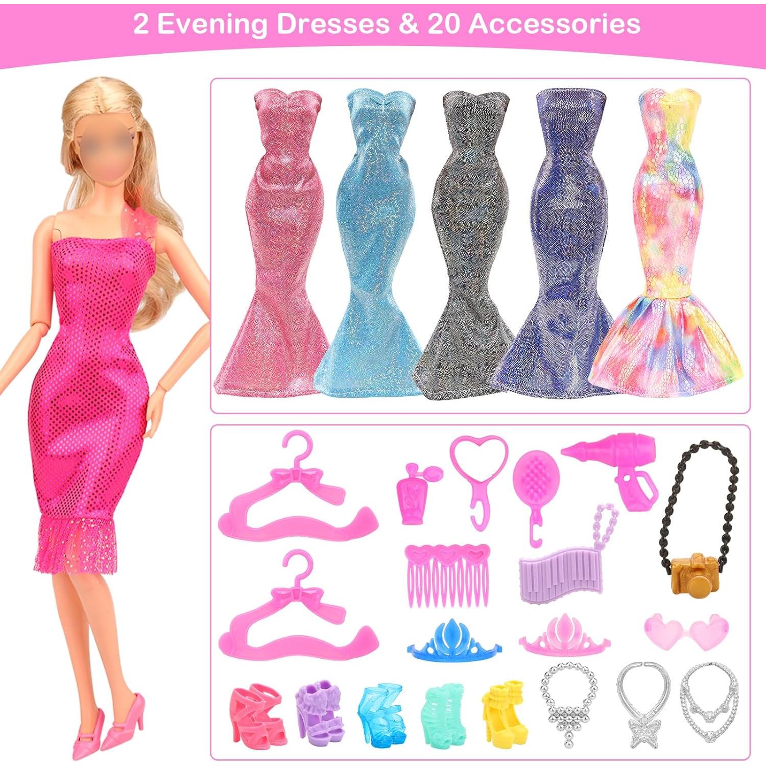 33 Piezas Ropa y Accesorios para Muñecas 29 cm BEABARZA