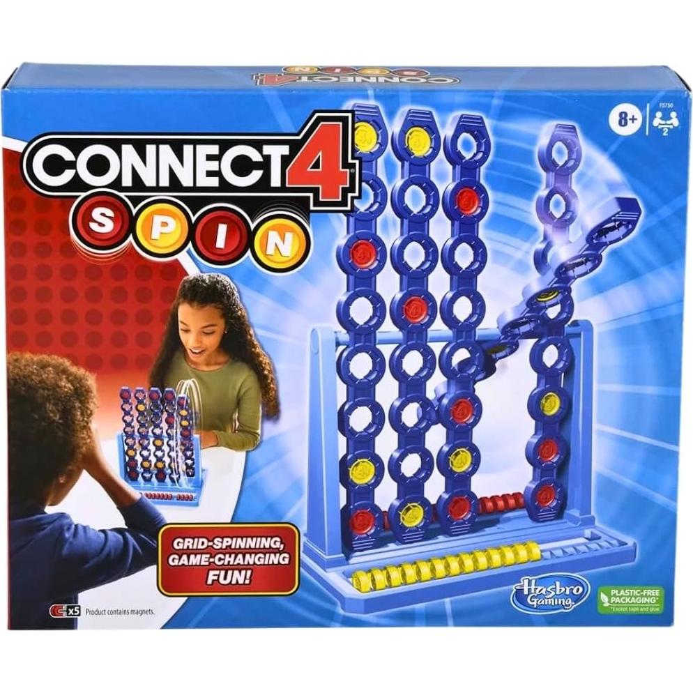 Juego de Mesa Hasbro Connect 4 Spin - 2 Jugadores + 2 Modos