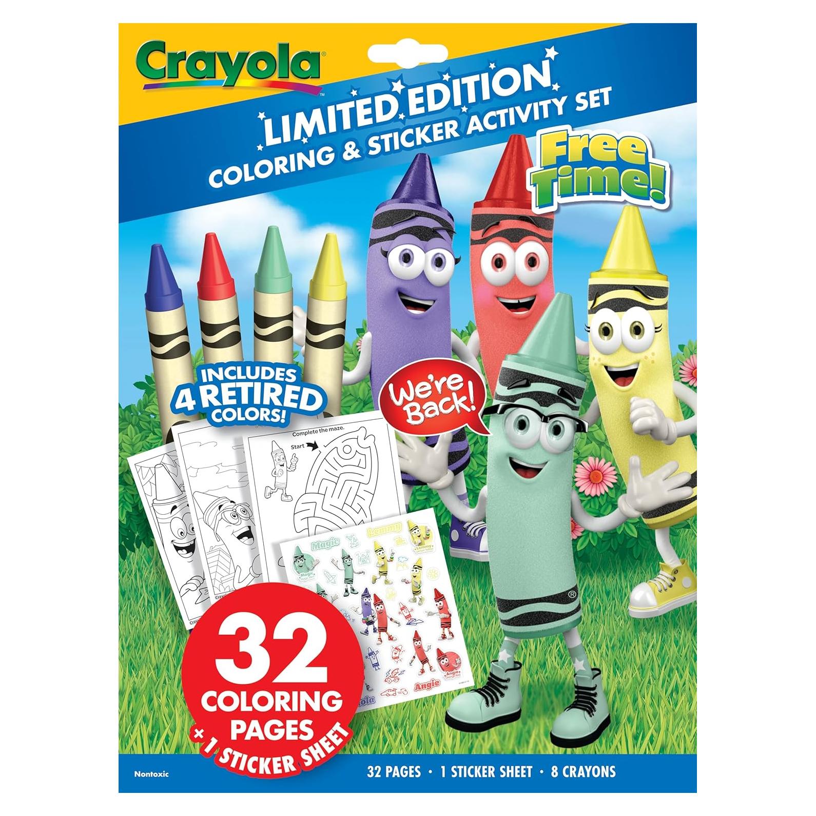 Juego de Colorear Crayola Edición Limitada 32 Páginas 8 Crayones