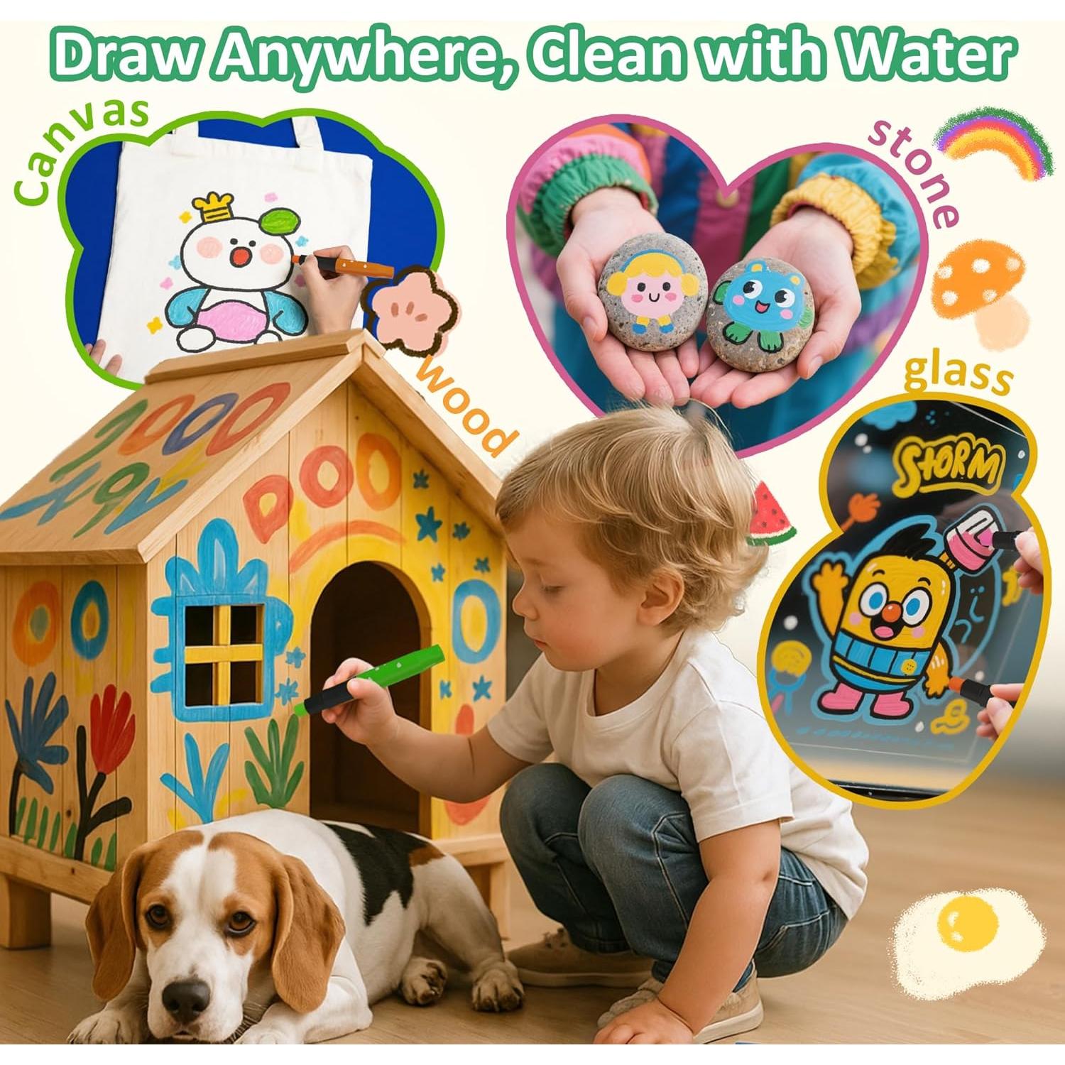 Crayones Retorcidos iCrayon 12 Colores No Tóxicos Lavables