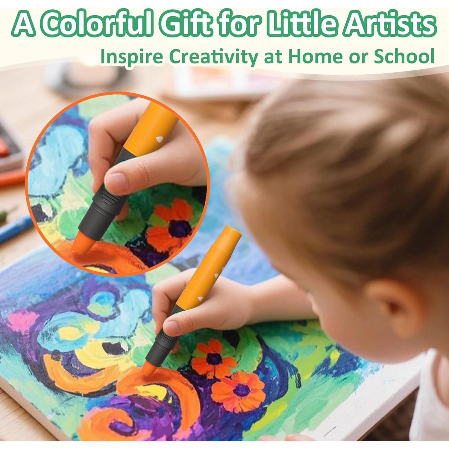 Crayones Retorcidos iCrayon 12 Colores No Tóxicos Lavables