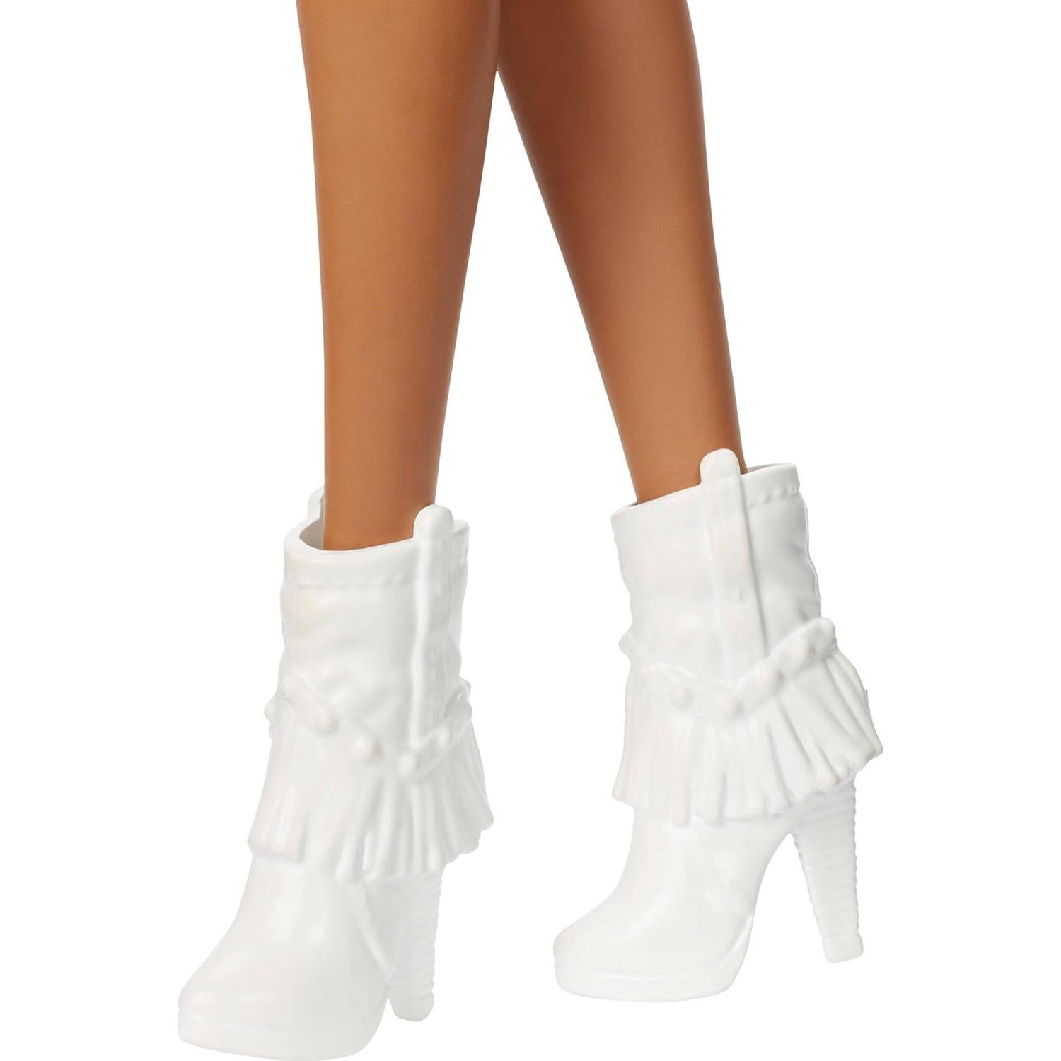 Muñeca Barbie Fashionistas #239 con vestido plateado y accesorios