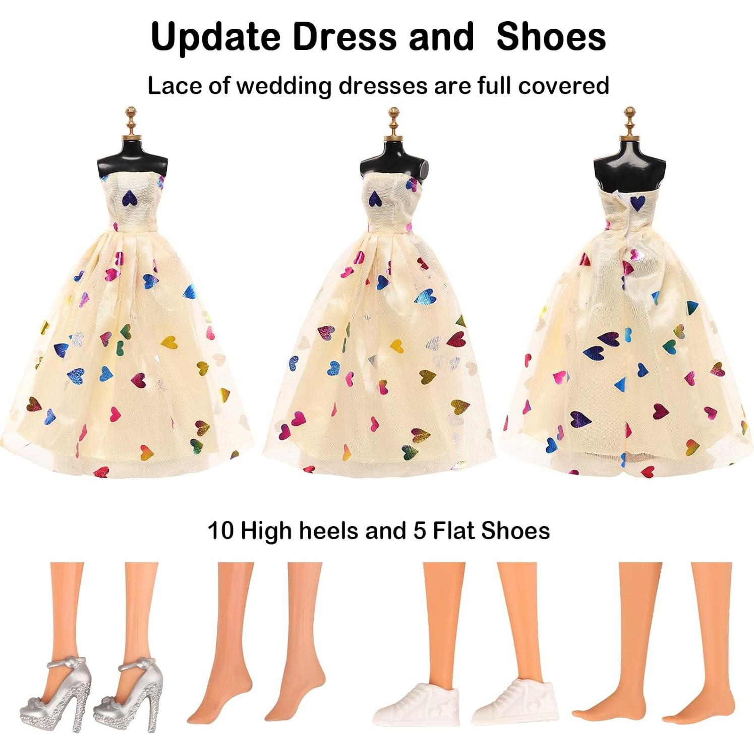 BARWA 57 Piezas Ropa y Accesorios para Muñeca 29 cm