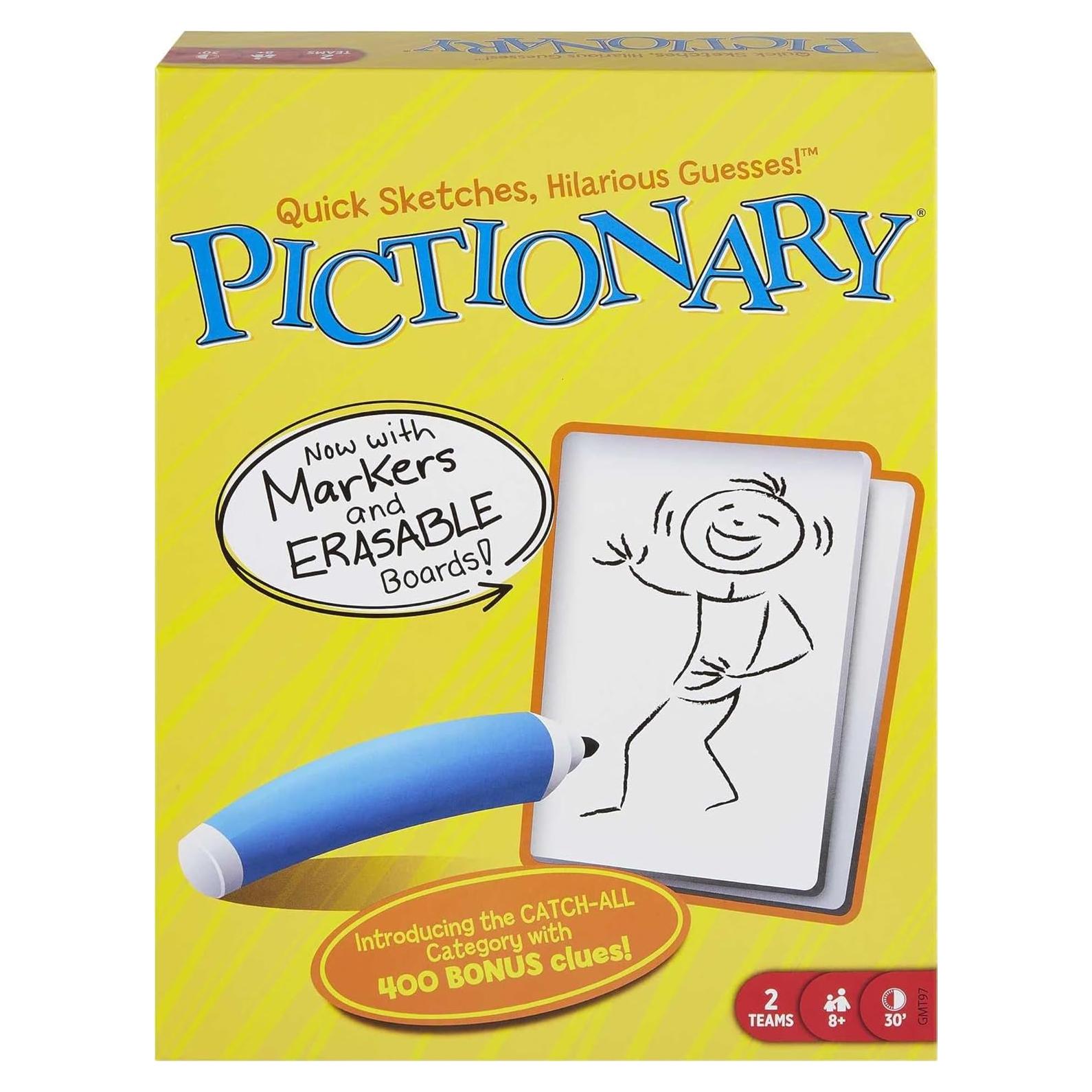 Juego de Mesa Pictionary Familiar Mattel 40 Años 2-8 Jugadores