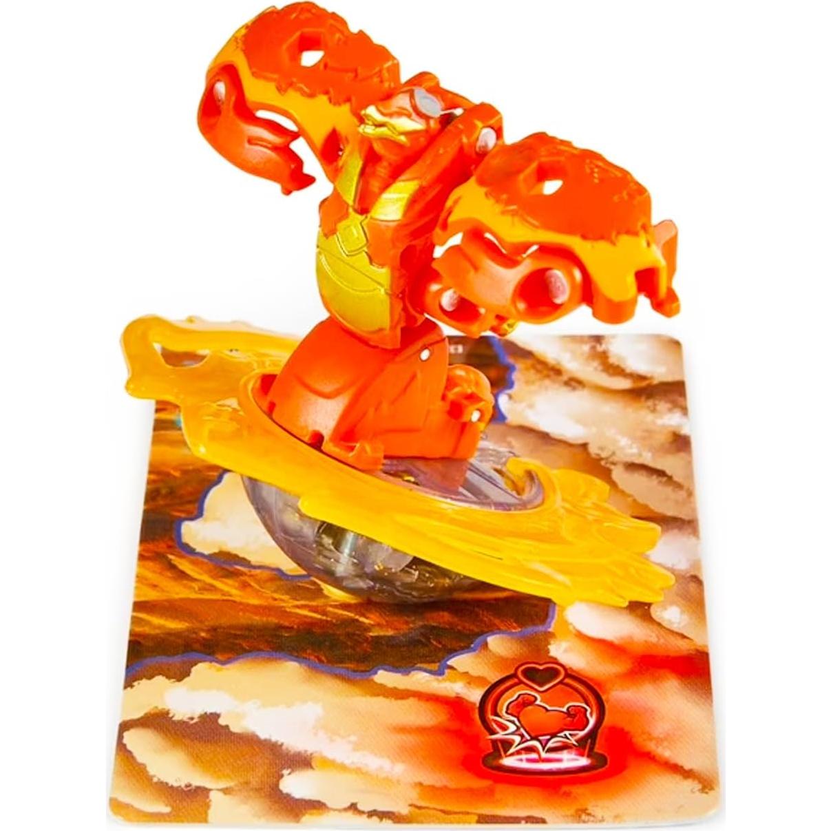 Paquete de Batalla Bakugan - 5 Figuras Giratorias + Tatuajes