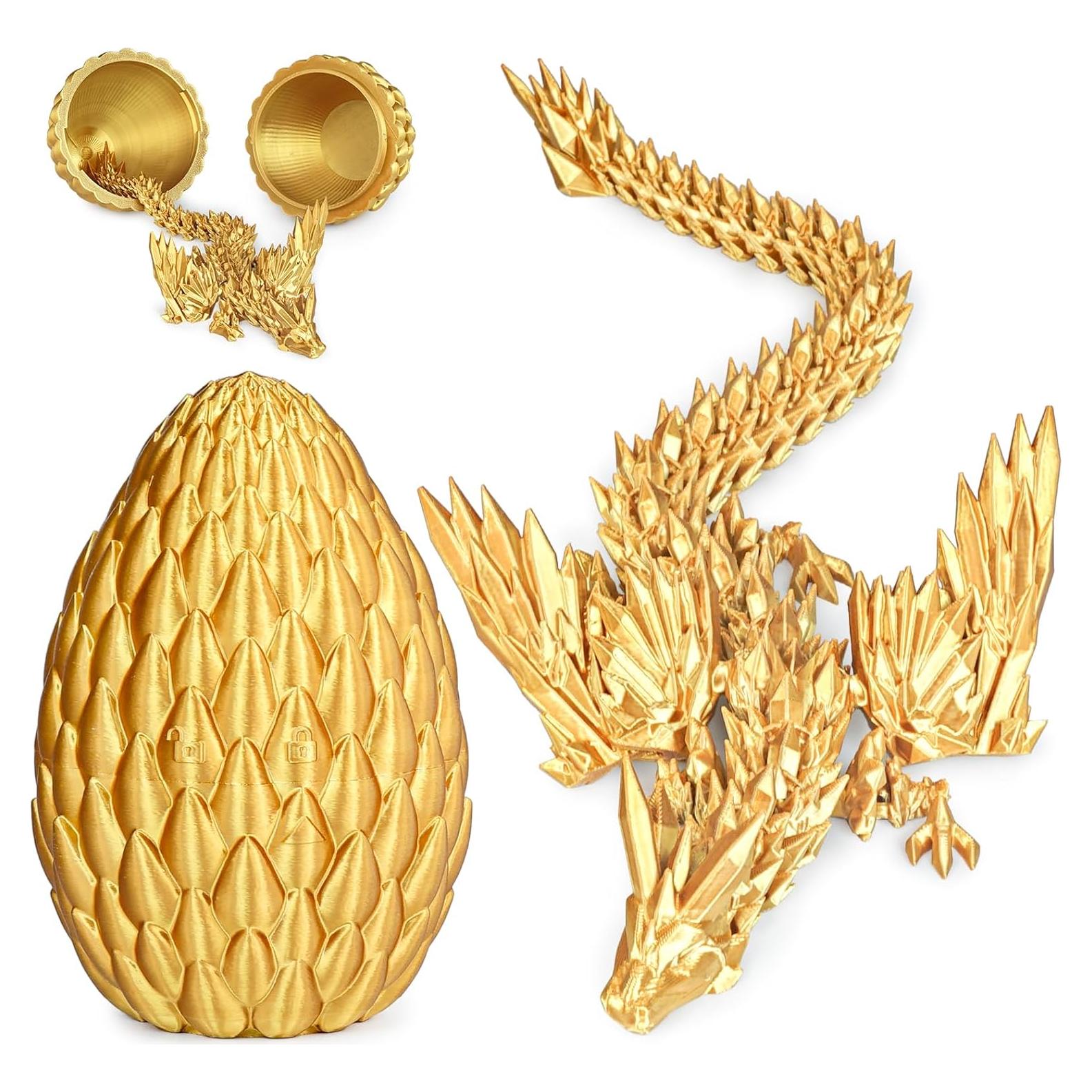 Huevos de Dragón 3D OLee ODee con Dragón Volador Articulado