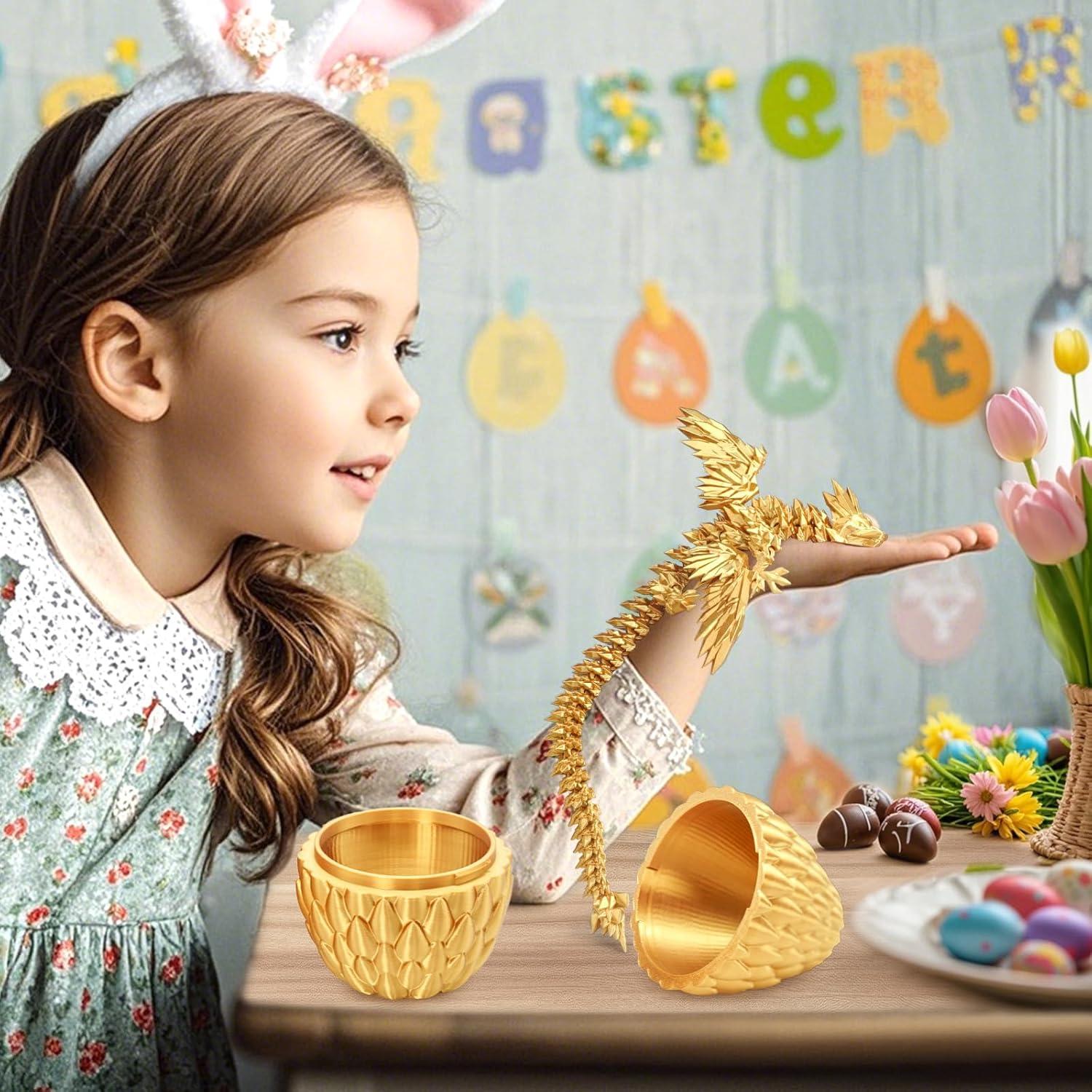 Huevos de Dragón 3D OLee ODee con Dragón Volador Articulado