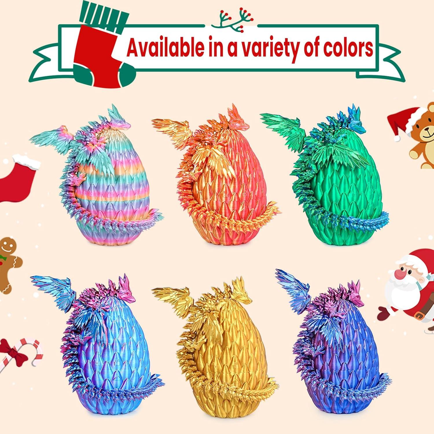 Huevos de Dragón 3D OLee ODee con Dragón Volador Articulado