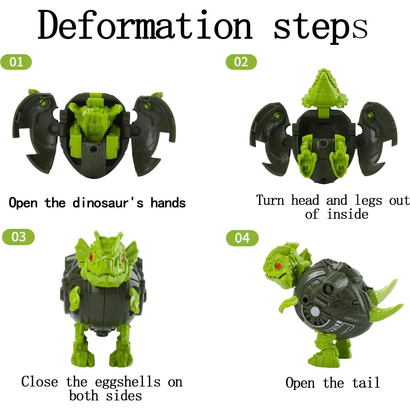 Juguetes de Robots Dinosaurios 6 en 1 KaxiNeu para Niños