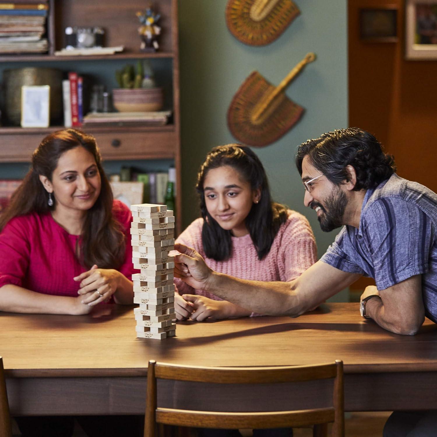Juego de Apilamiento Jenga Hasbro 54 Bloques de Madera