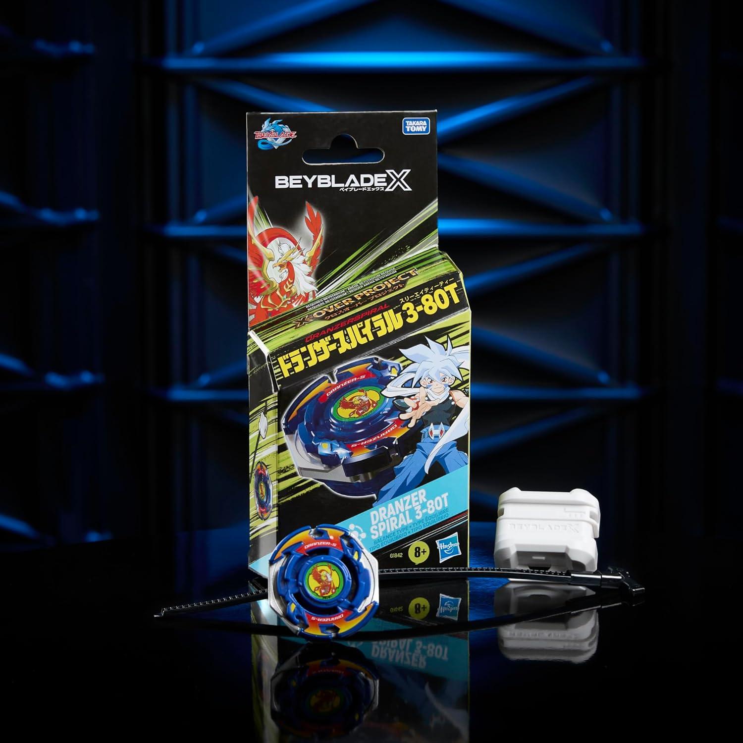 Beyblade X Dranzer Espiral 3-80T Tipo Balance con Lanzador