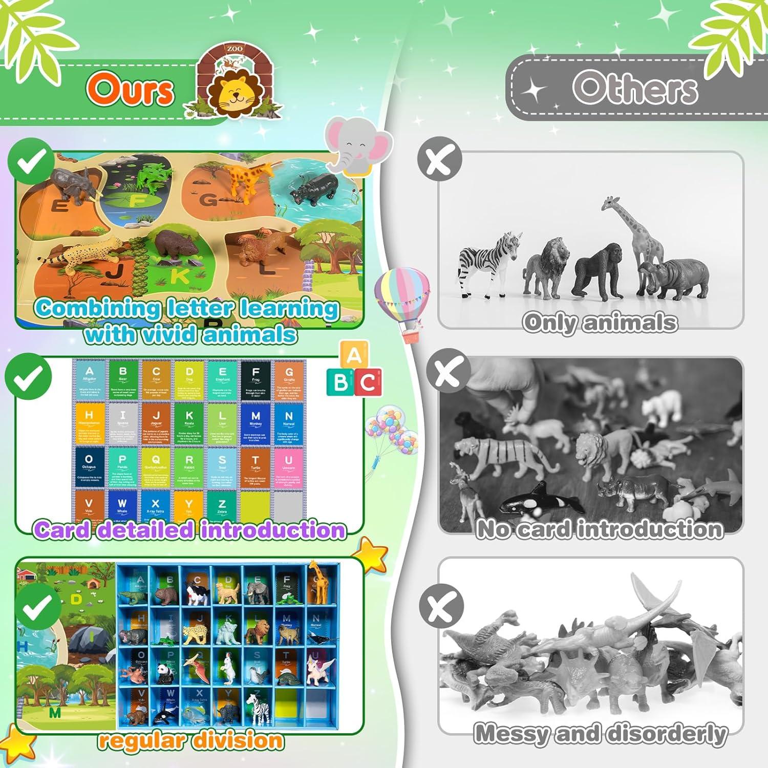 Juguete de Animales de Granja SnapGlowz - 26 Piezas para Niños