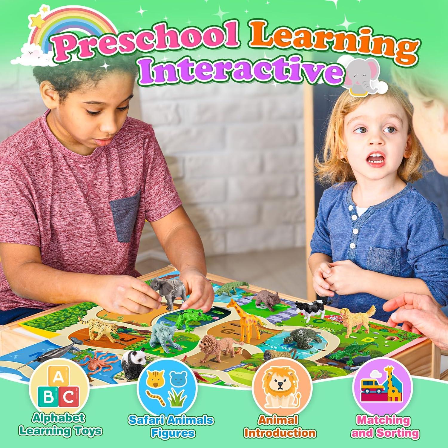 Juguete de Animales de Granja SnapGlowz - 26 Piezas para Niños