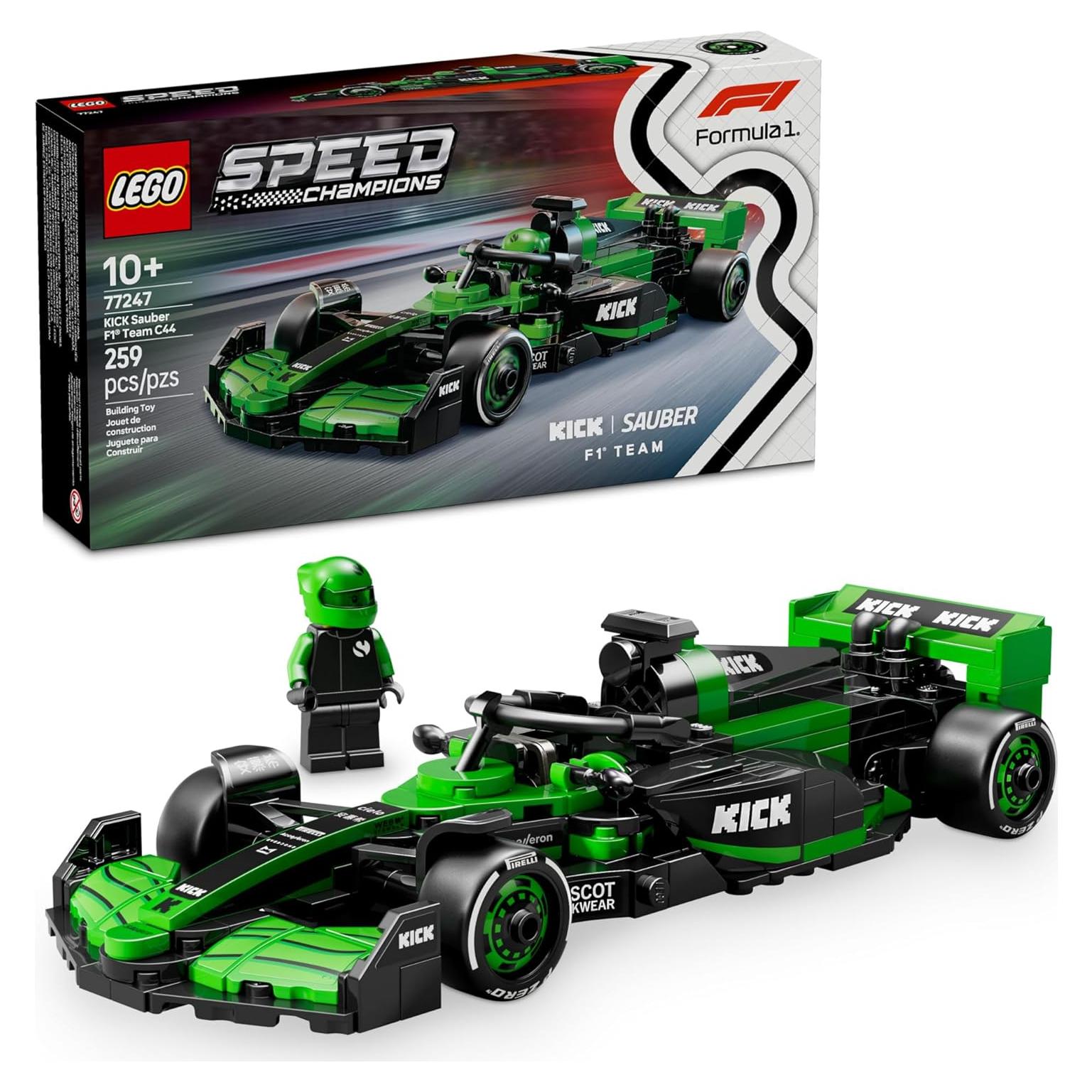 LEGO Speed Champions KICK Sauber F1 Team C44 - Juguete 259 Piezas