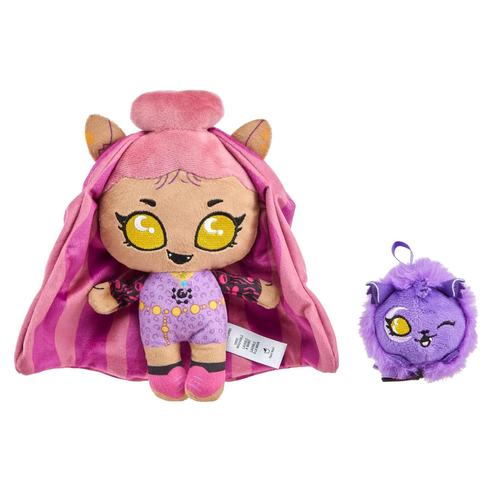 Muñeca de Peluche Monster High Clawdeen Wolf con Mochila