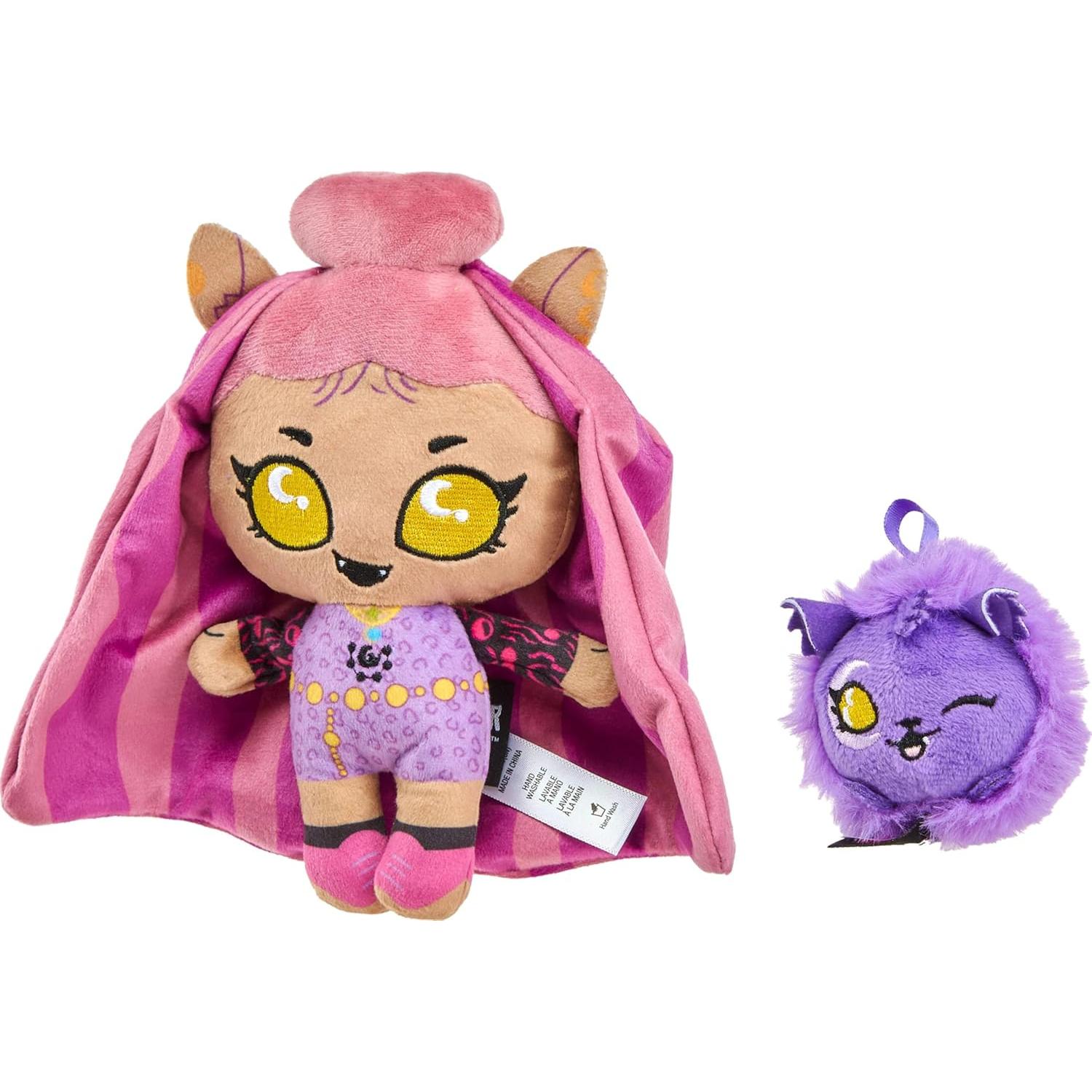Muñeca de Peluche Monster High Clawdeen Wolf con Mochila