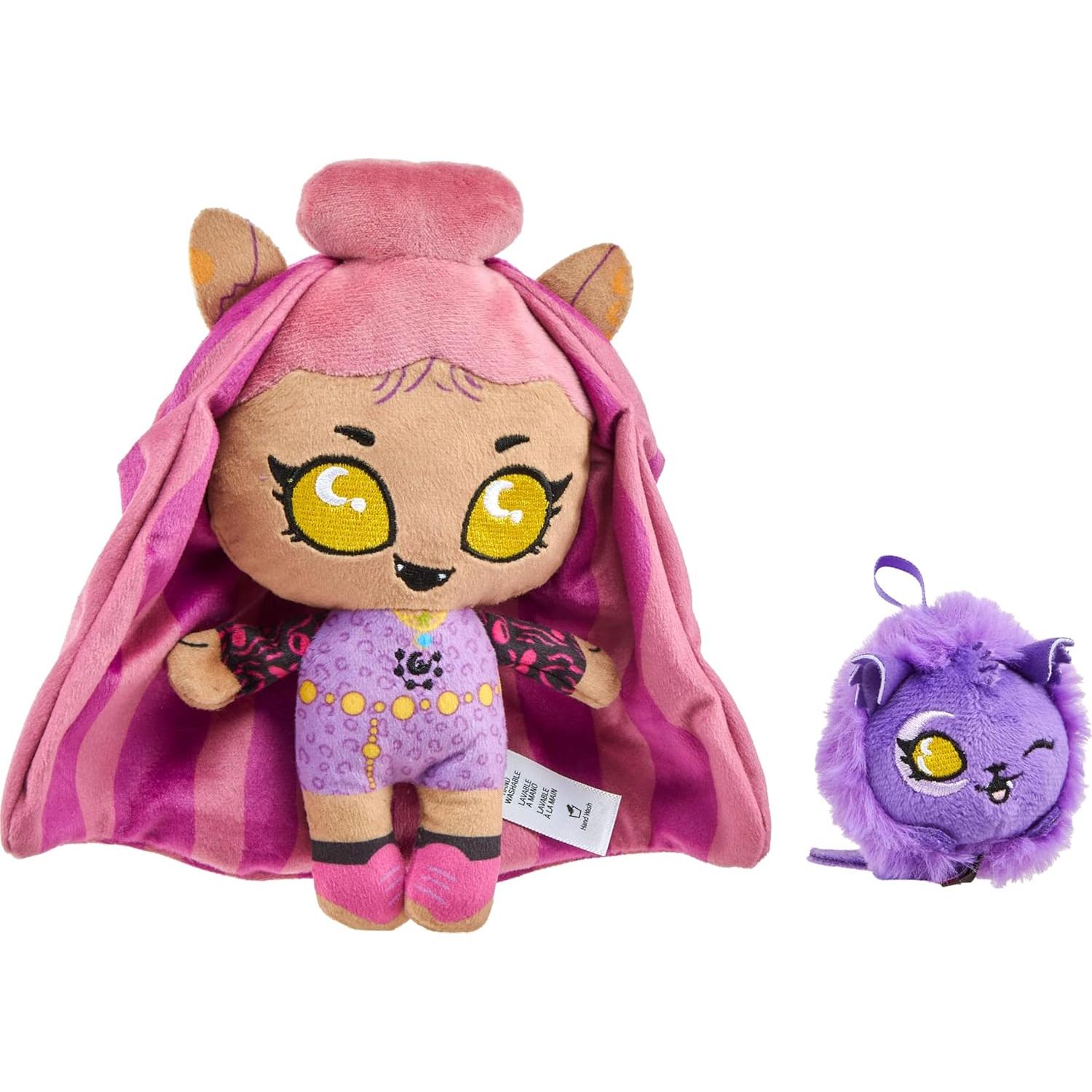 Muñeca de Peluche Monster High Clawdeen Wolf con Mochila