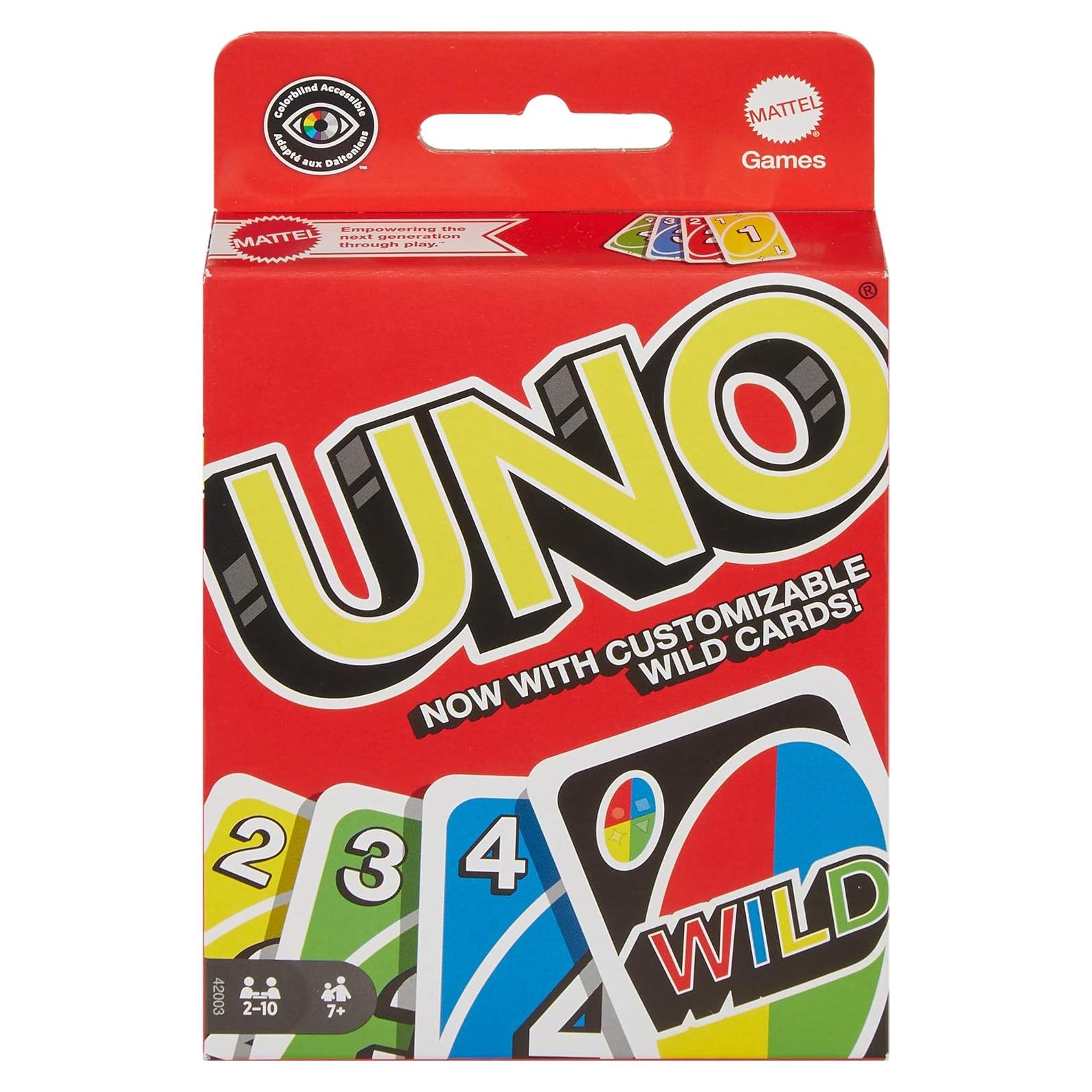 Juego de Cartas UNO Mattel 108 cartas para 10 jugadores