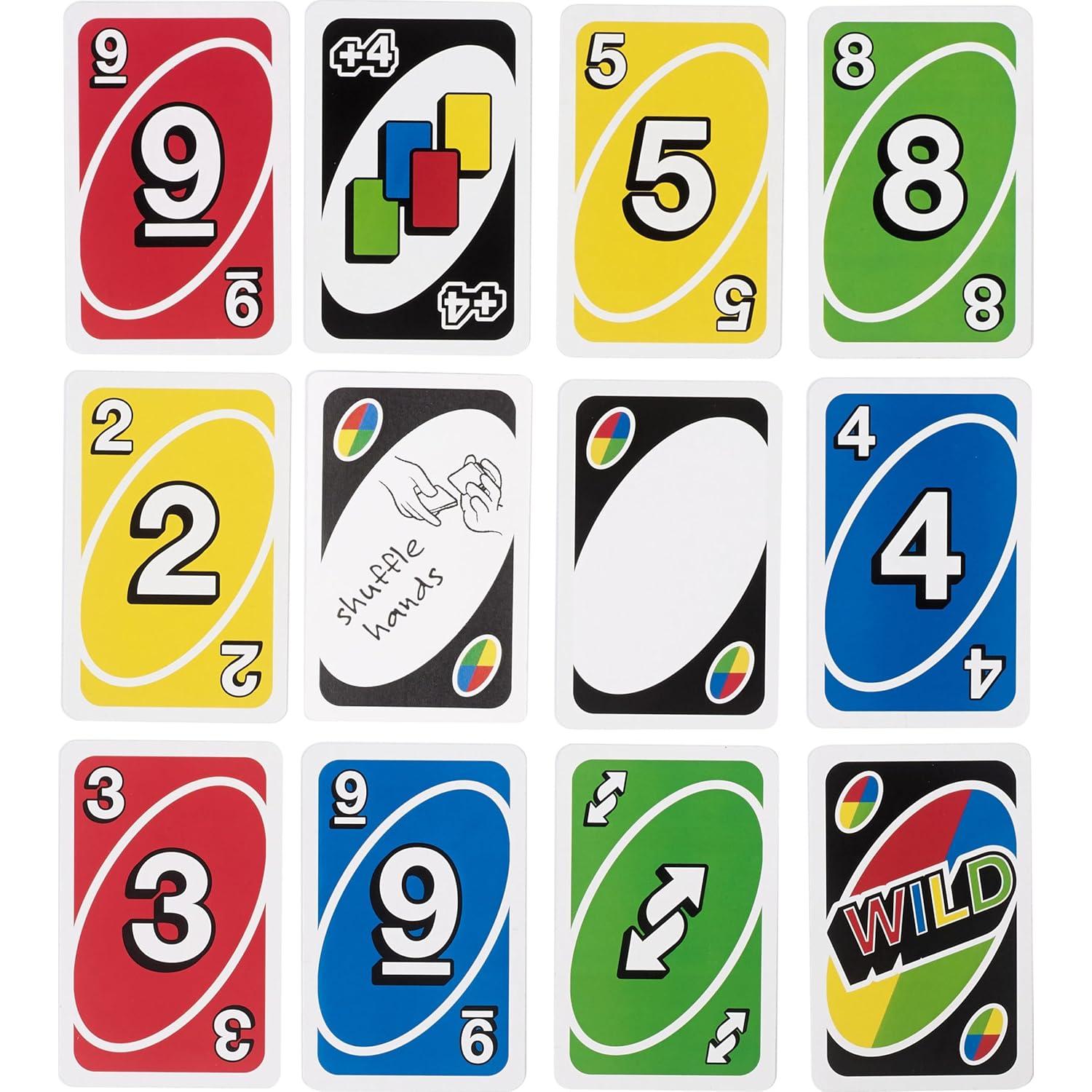 Juego de Cartas UNO Mattel 108 cartas para 10 jugadores