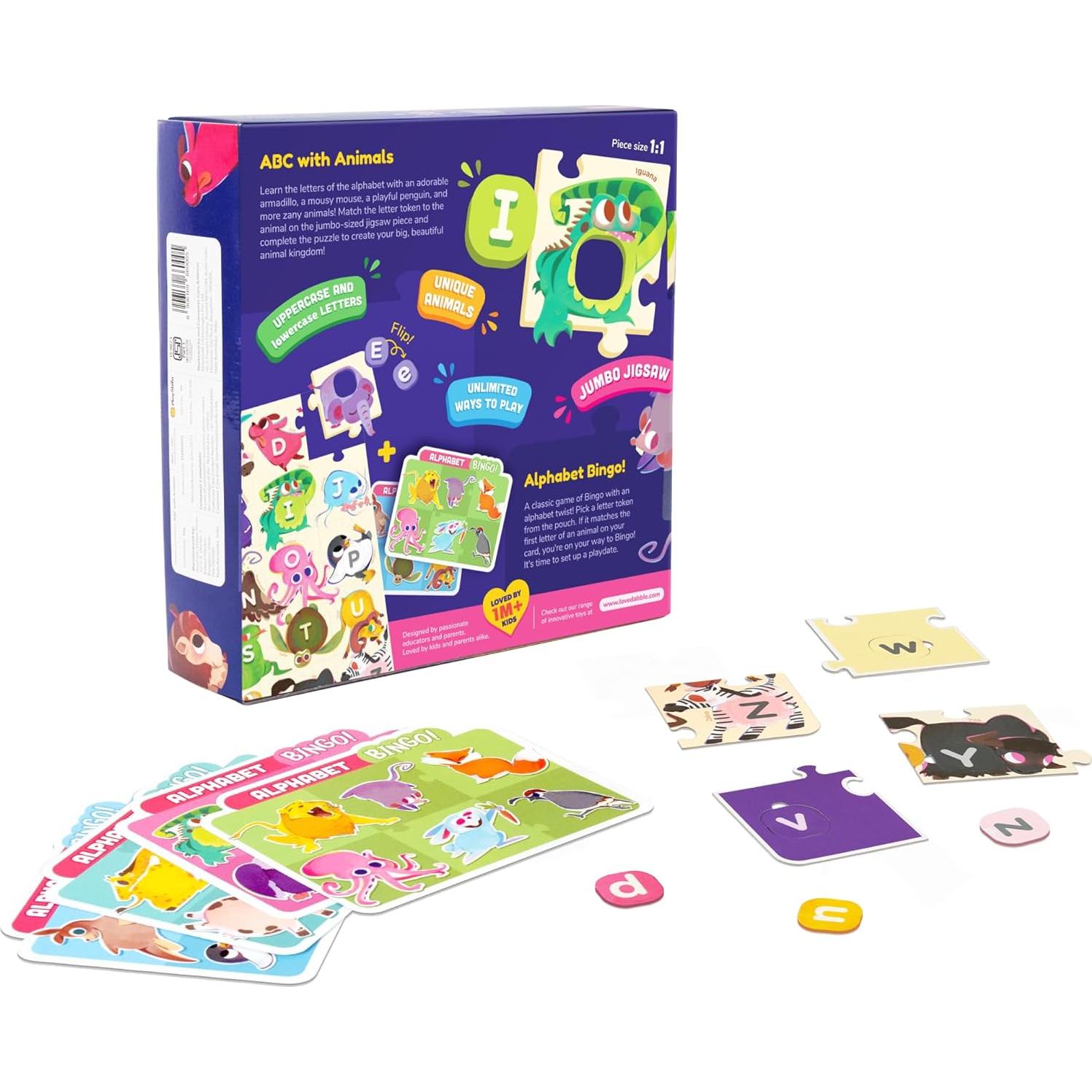 Rompecabezas ABC LoveDabble para Niños 2-4 Años - 26 Piezas