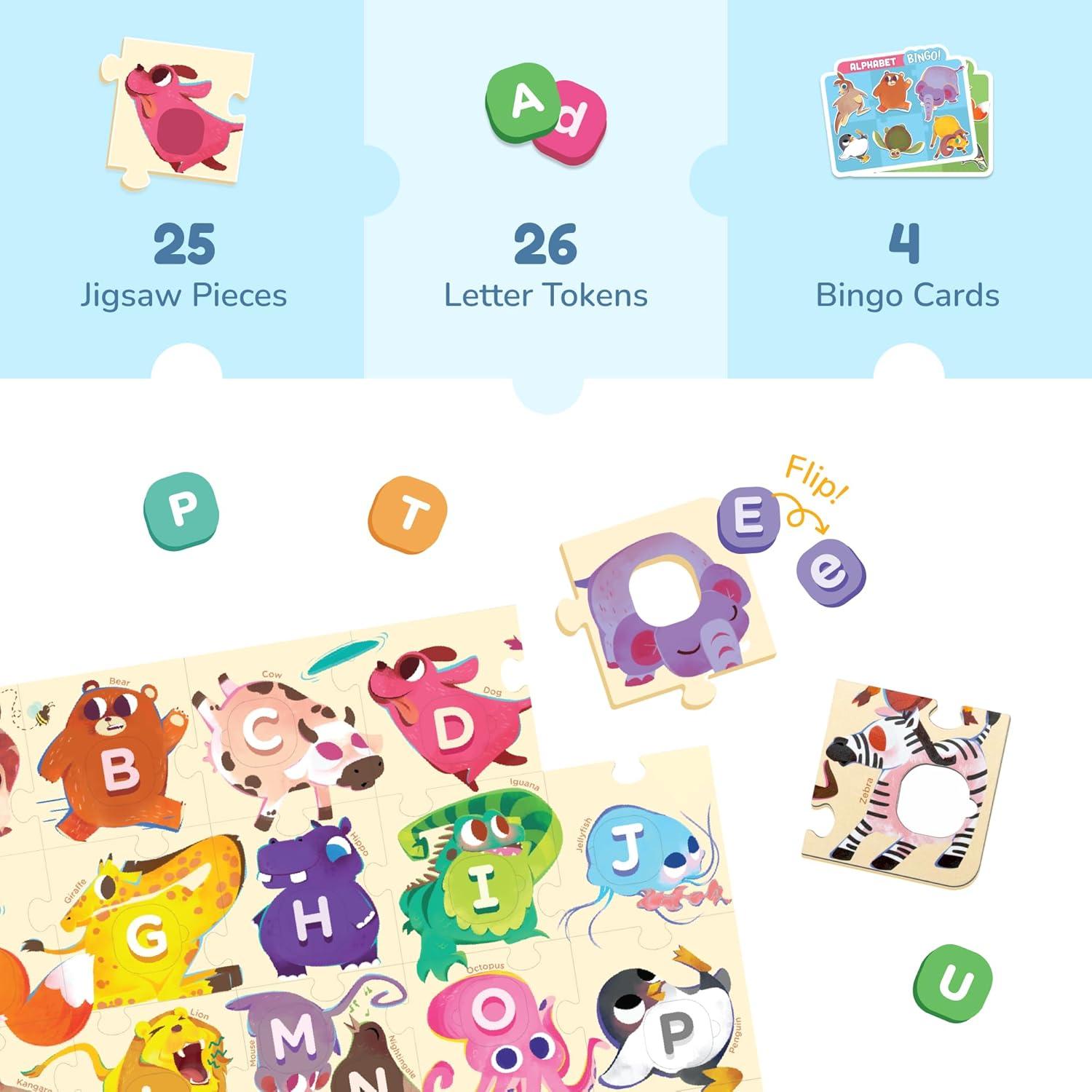 Rompecabezas ABC LoveDabble para Niños 2-4 Años - 26 Piezas