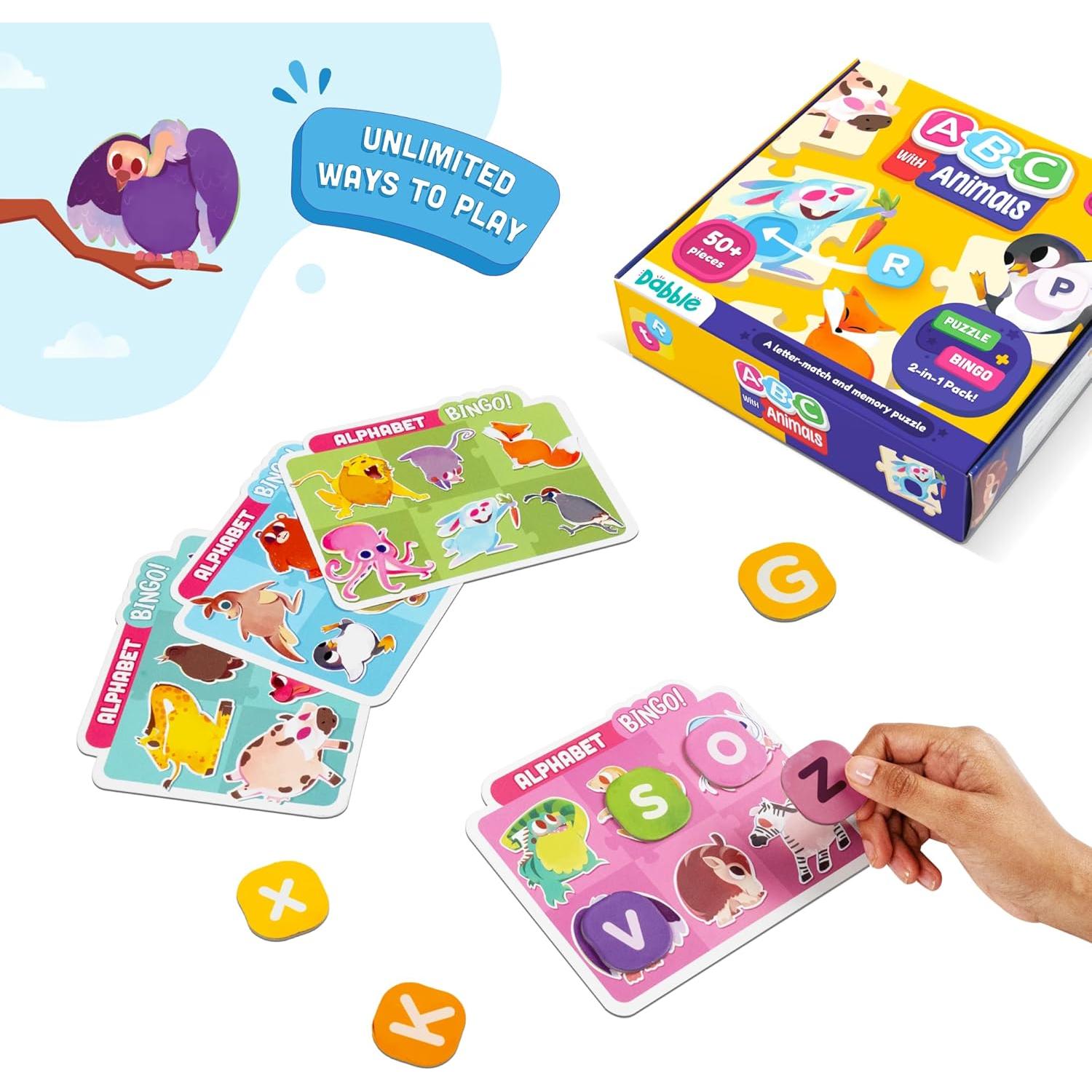 Rompecabezas ABC LoveDabble para Niños 2-4 Años - 26 Piezas