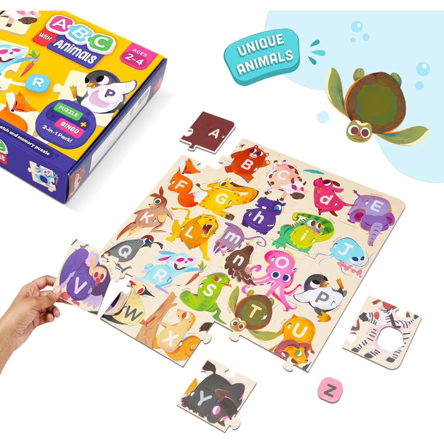 Rompecabezas ABC LoveDabble para Niños 2-4 Años - 26 Piezas