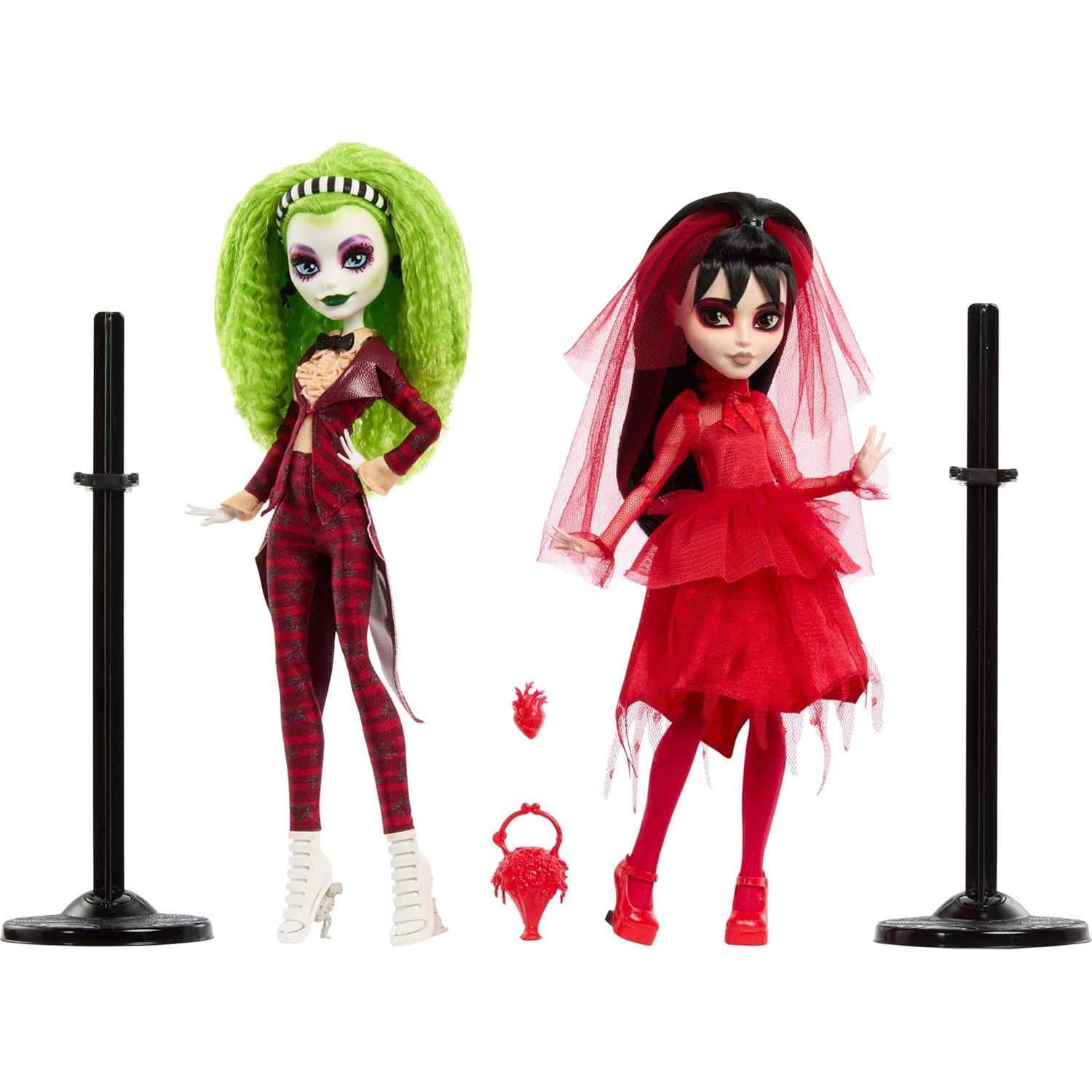 Muñeca Coleccionable Monster High Skullector Beetlejuice 2-Pack