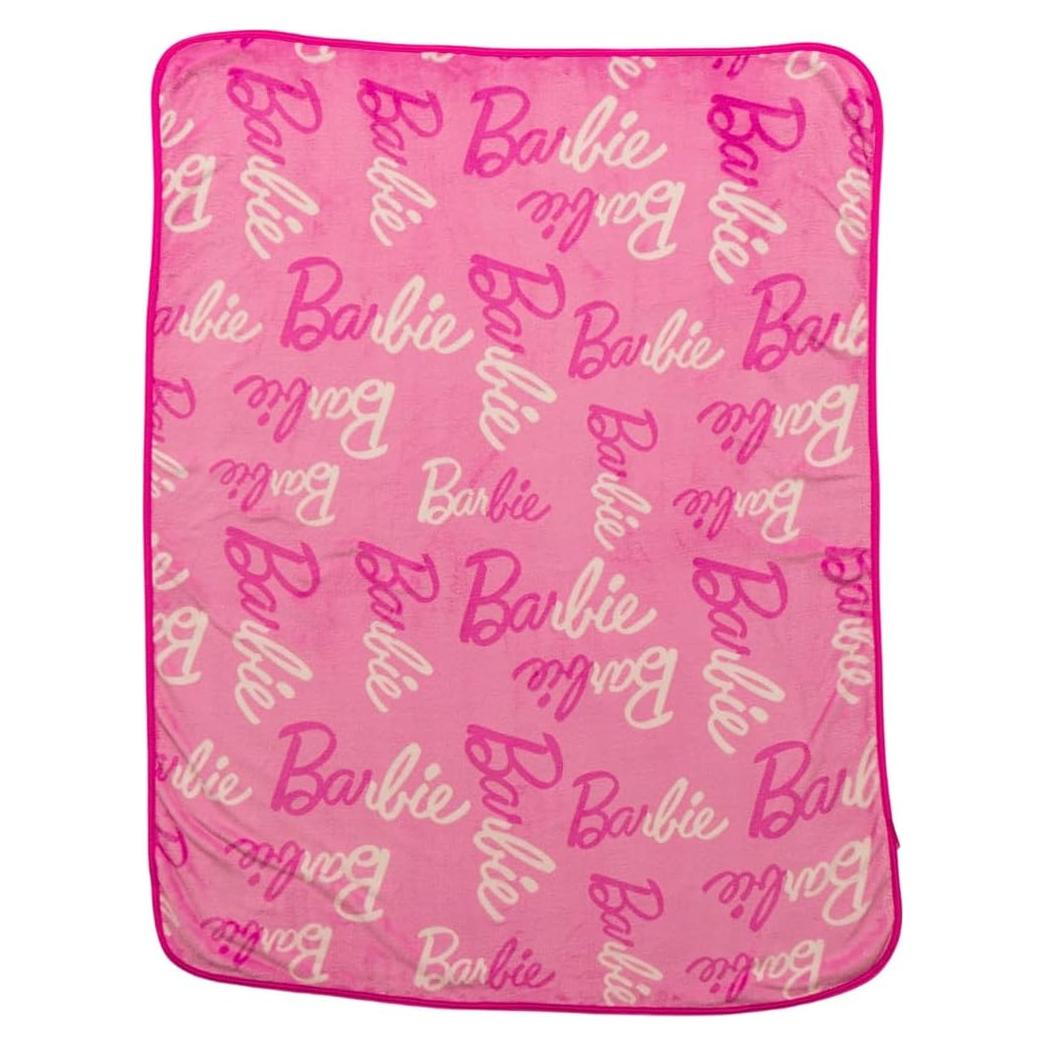 Throw de Seda Barbie Franco 101,6x127 cm Suave y Colorido